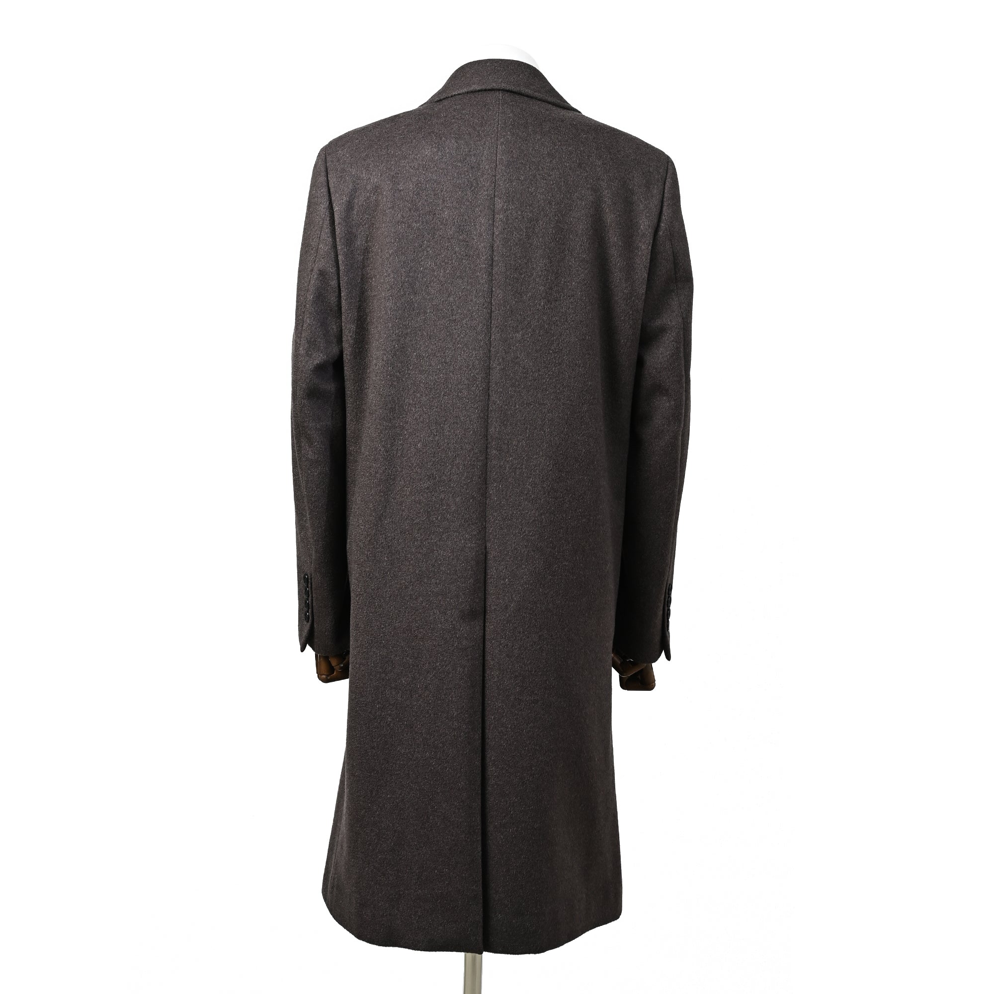 PIACENZA カシミヤ100% チェスターコート ダークブラウン W-611-G