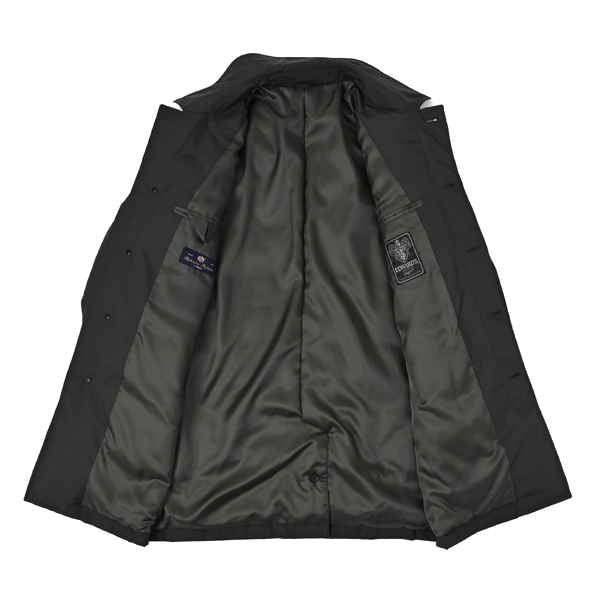 OLMETEX ステンカラーダウンコート チャコールグレー C-605-A