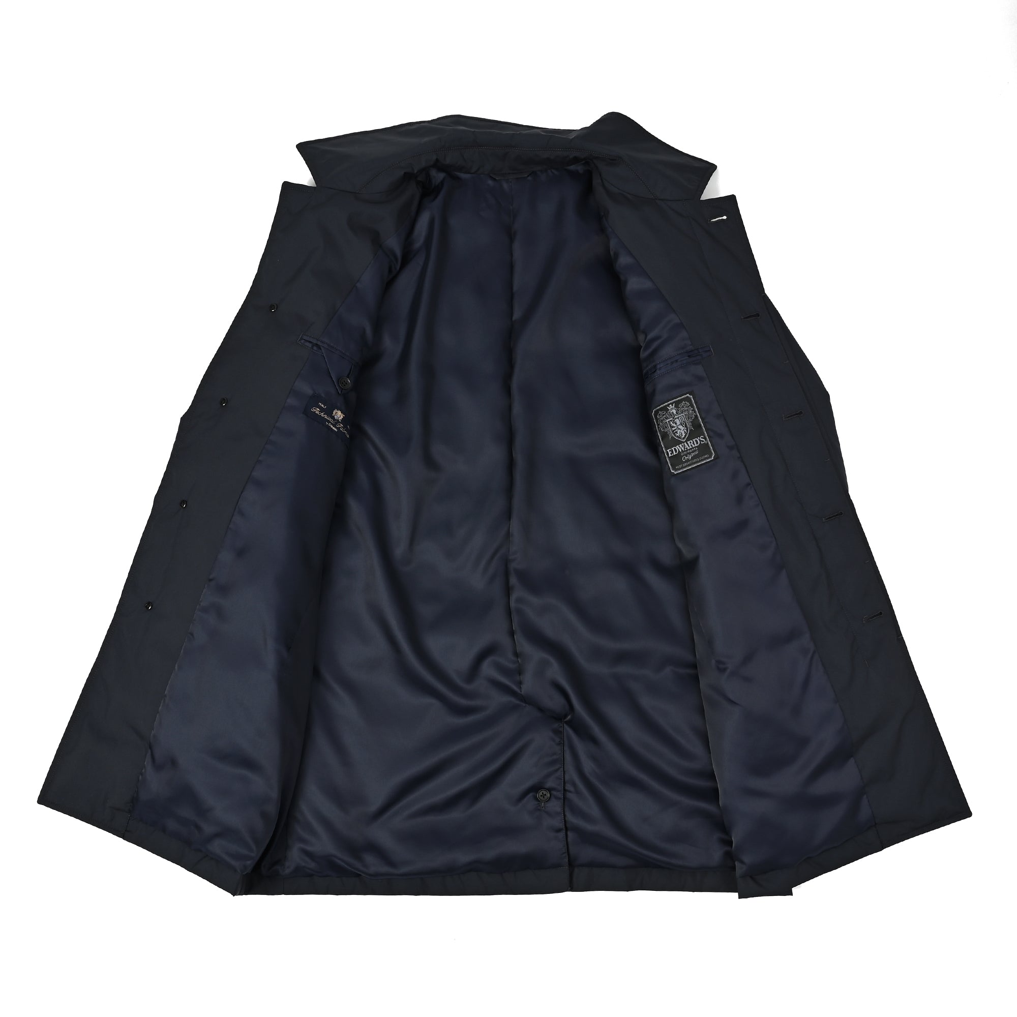 OLMETEX ステンカラーダウンコートコート ダークネイビー C-605-D