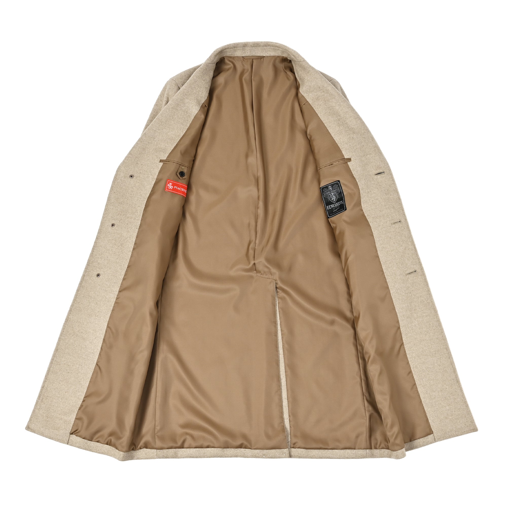 PIACENZA カシミヤ100% チェスターコート マロン W-611-H