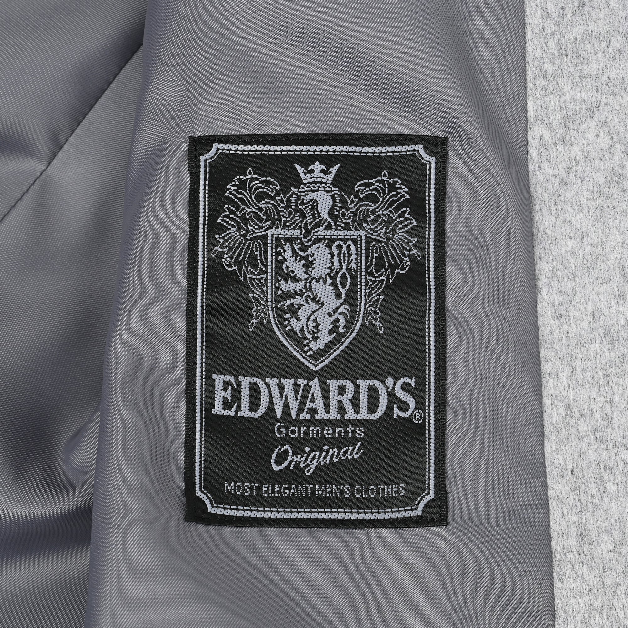 ウールカシミヤブレンド Super120'S スタンドカラーコート ミディアムグレー W-601-B