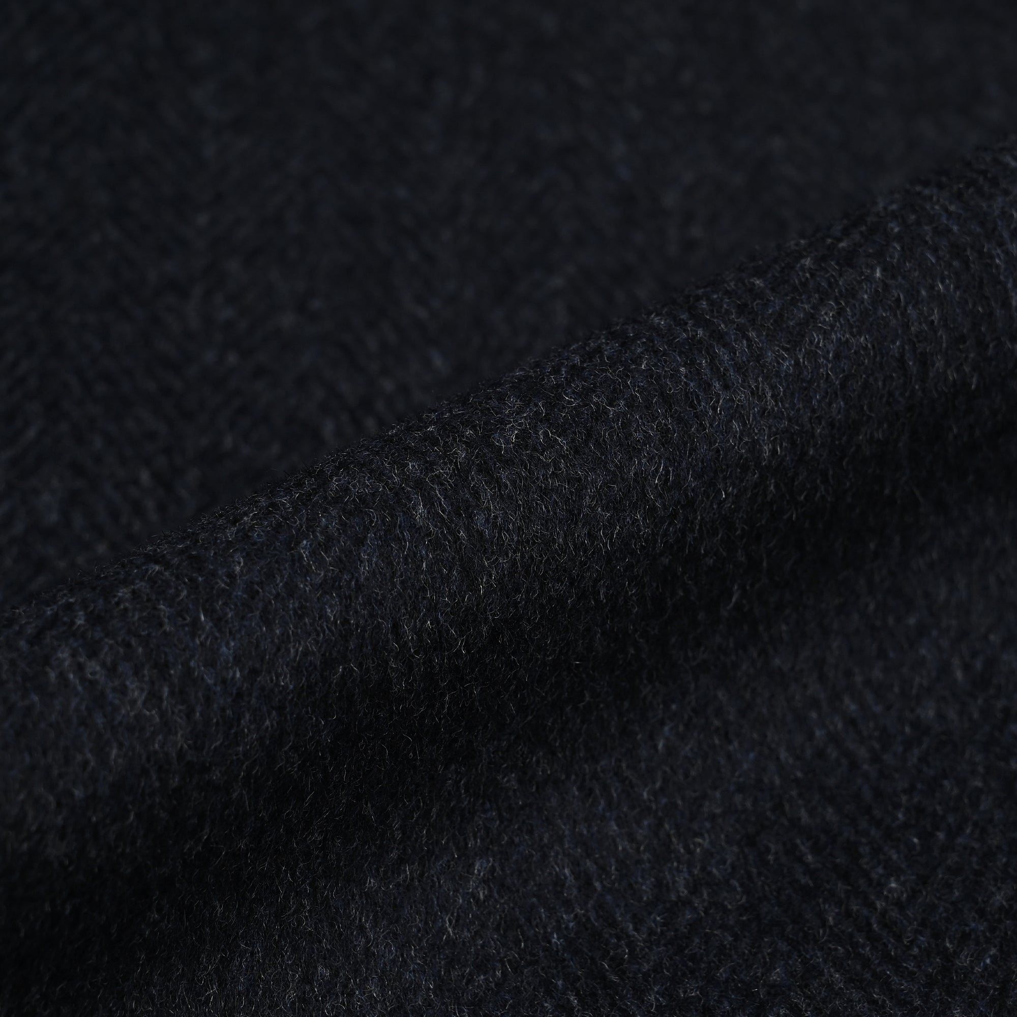 ウールアンゴラブレンド Super120'S チェスターコート インクブルー W-606-E