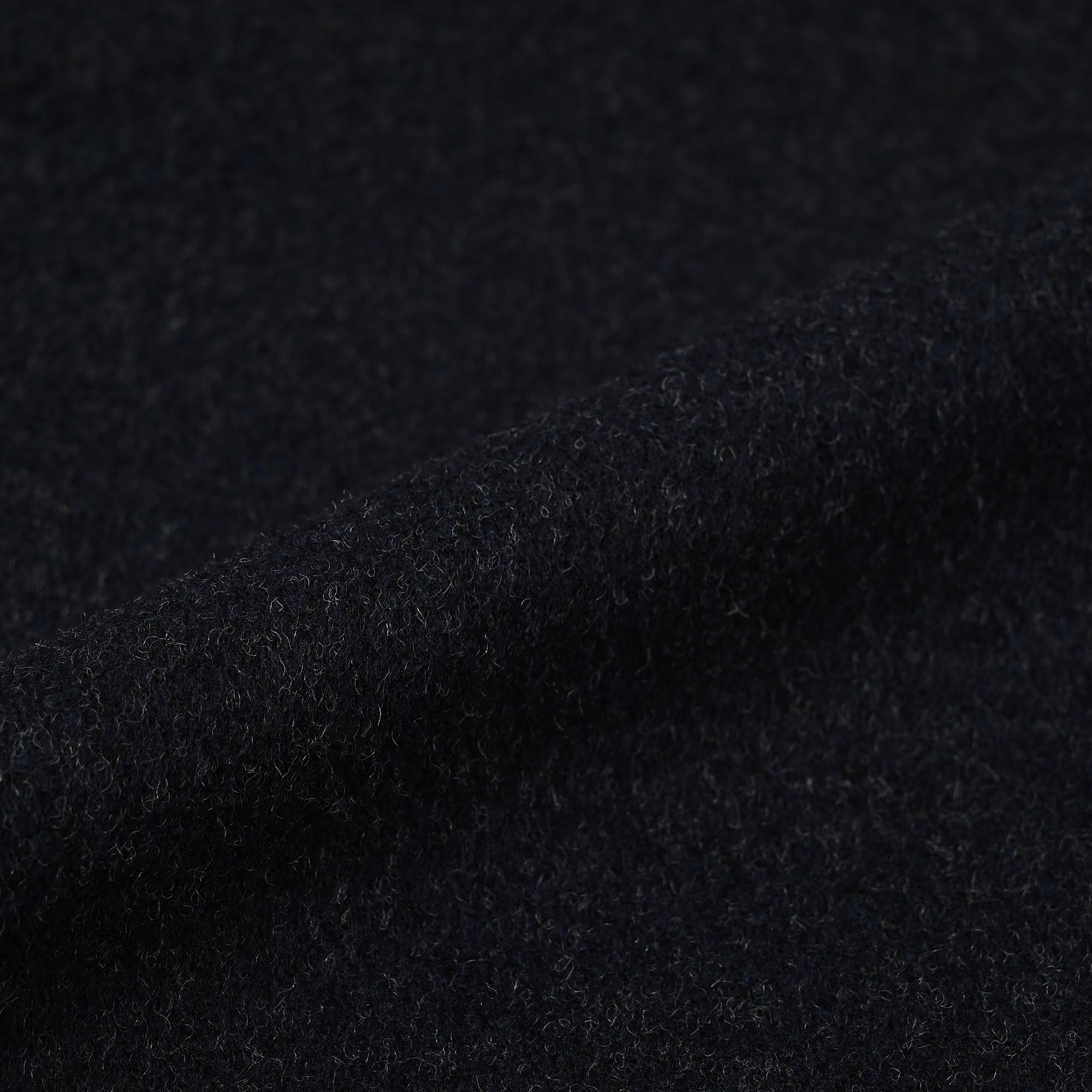 ウールカシミヤブレンド Super120'S スタンドカラーコート ダークネイビー W-602-D