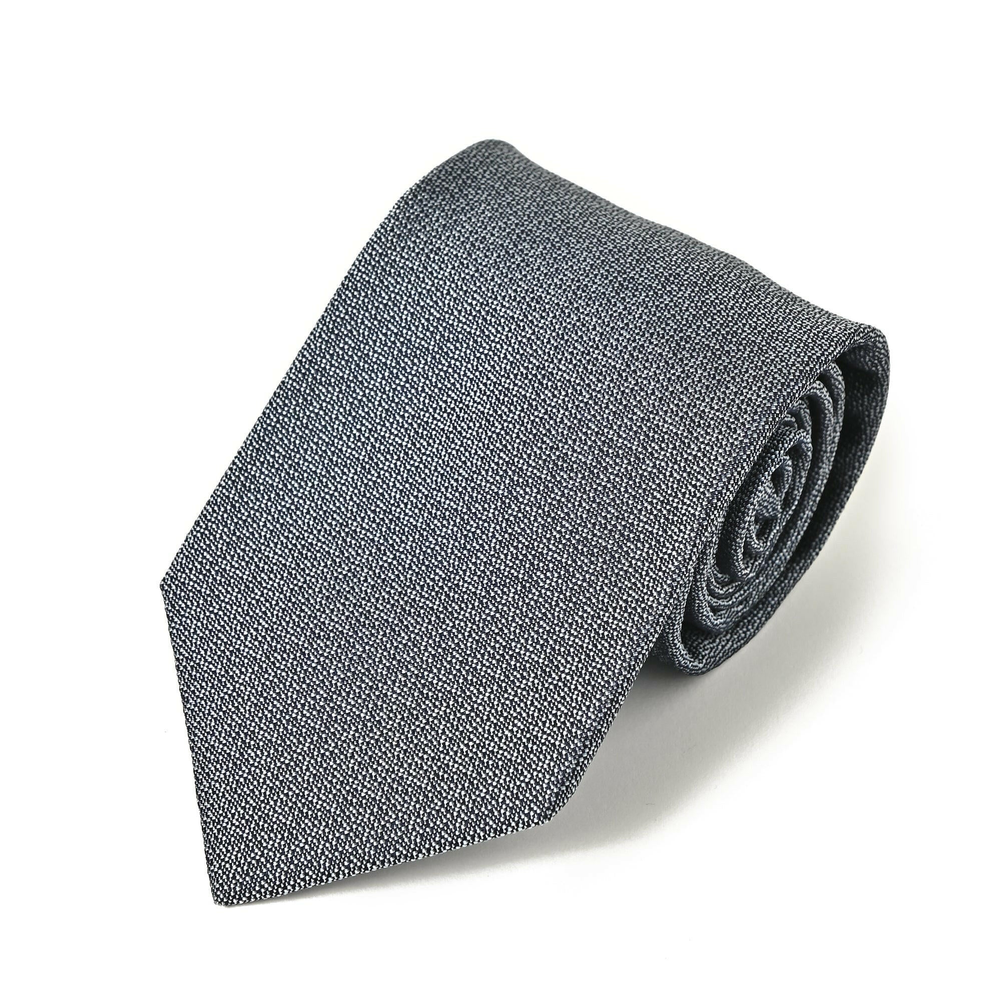 ジャカード シルク ネクタイ / グレー.