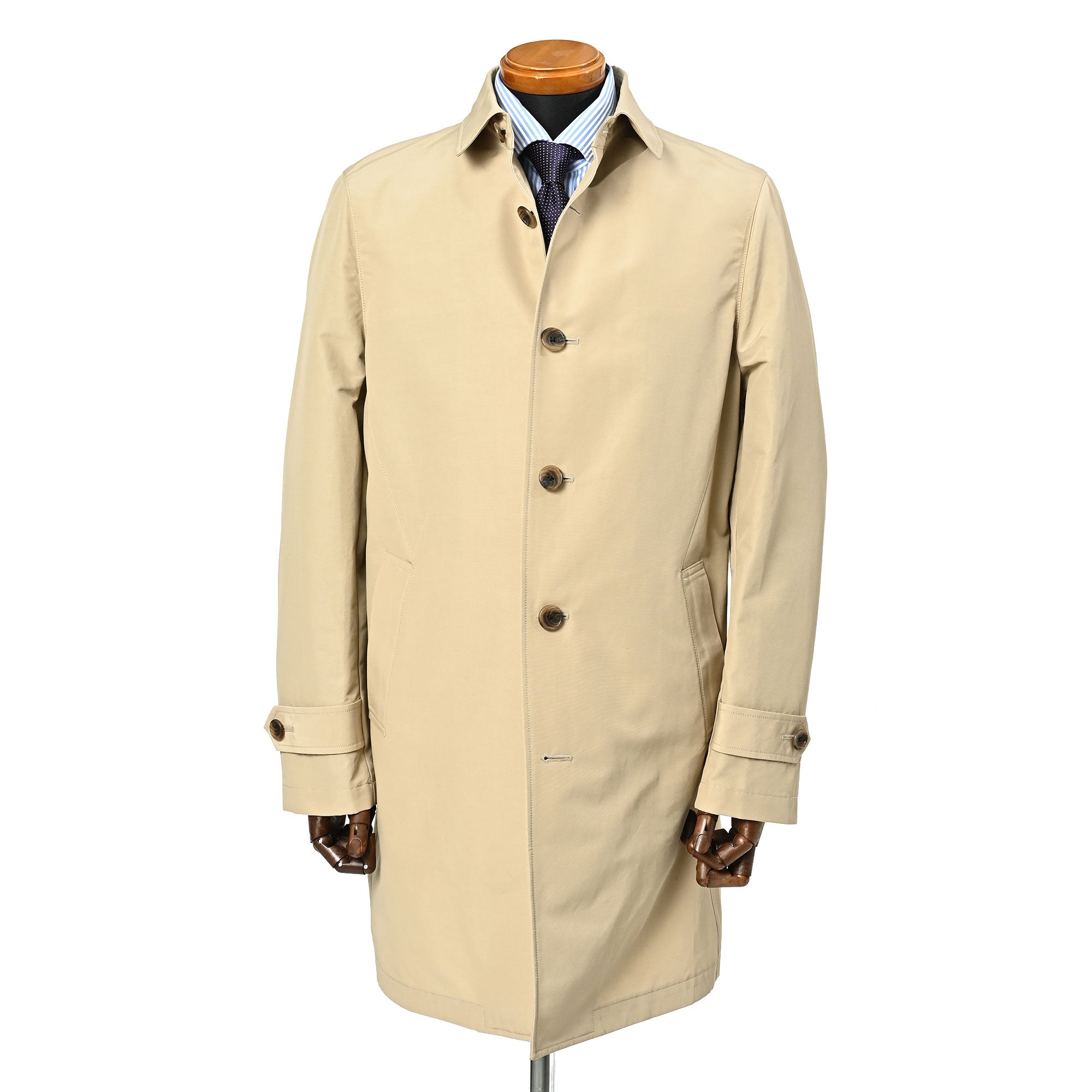 ステンカラー 撥水 スプリングコート サンドベージュ C-700-I