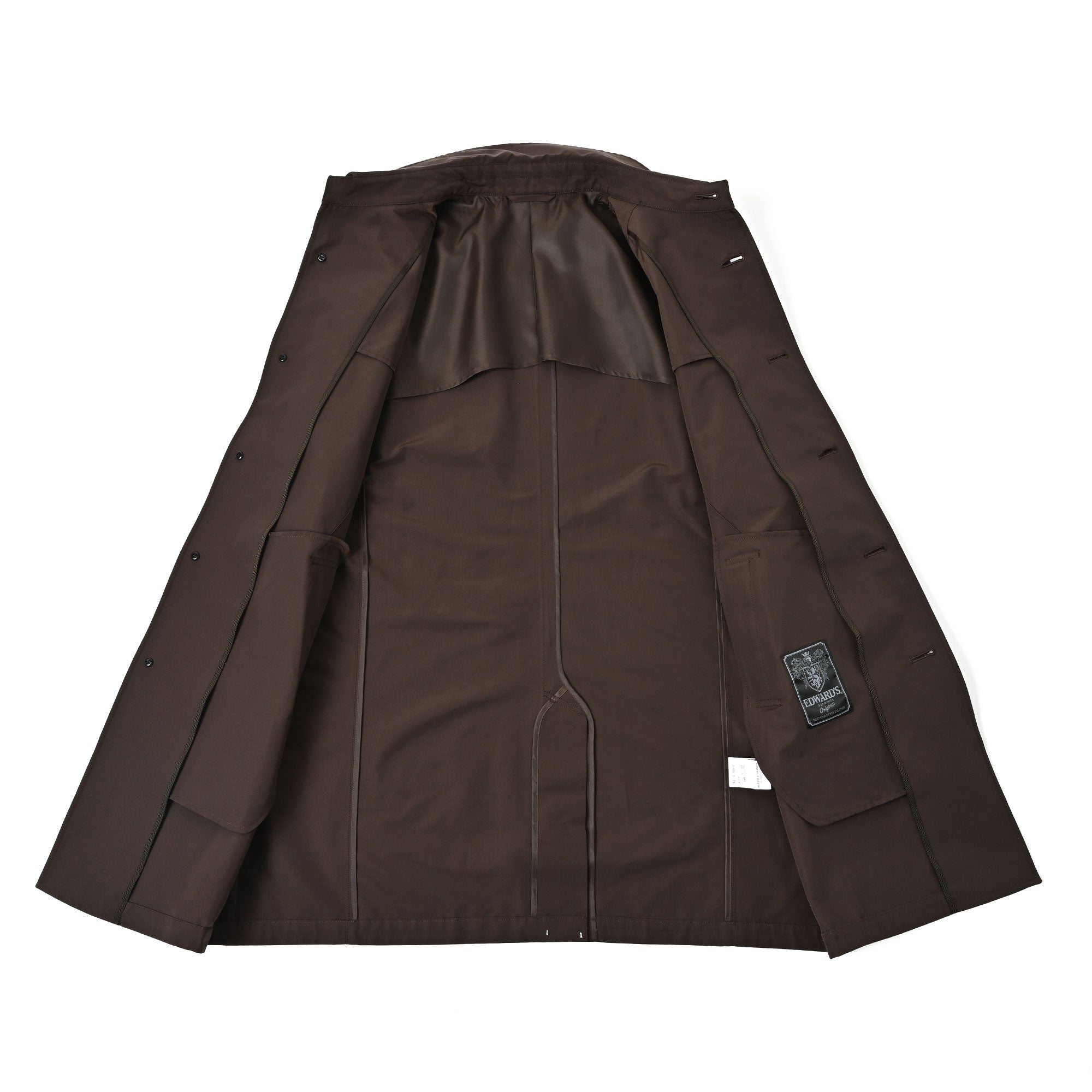 ステンカラー 撥水 スプリングコート ダークブラウン C-700-G