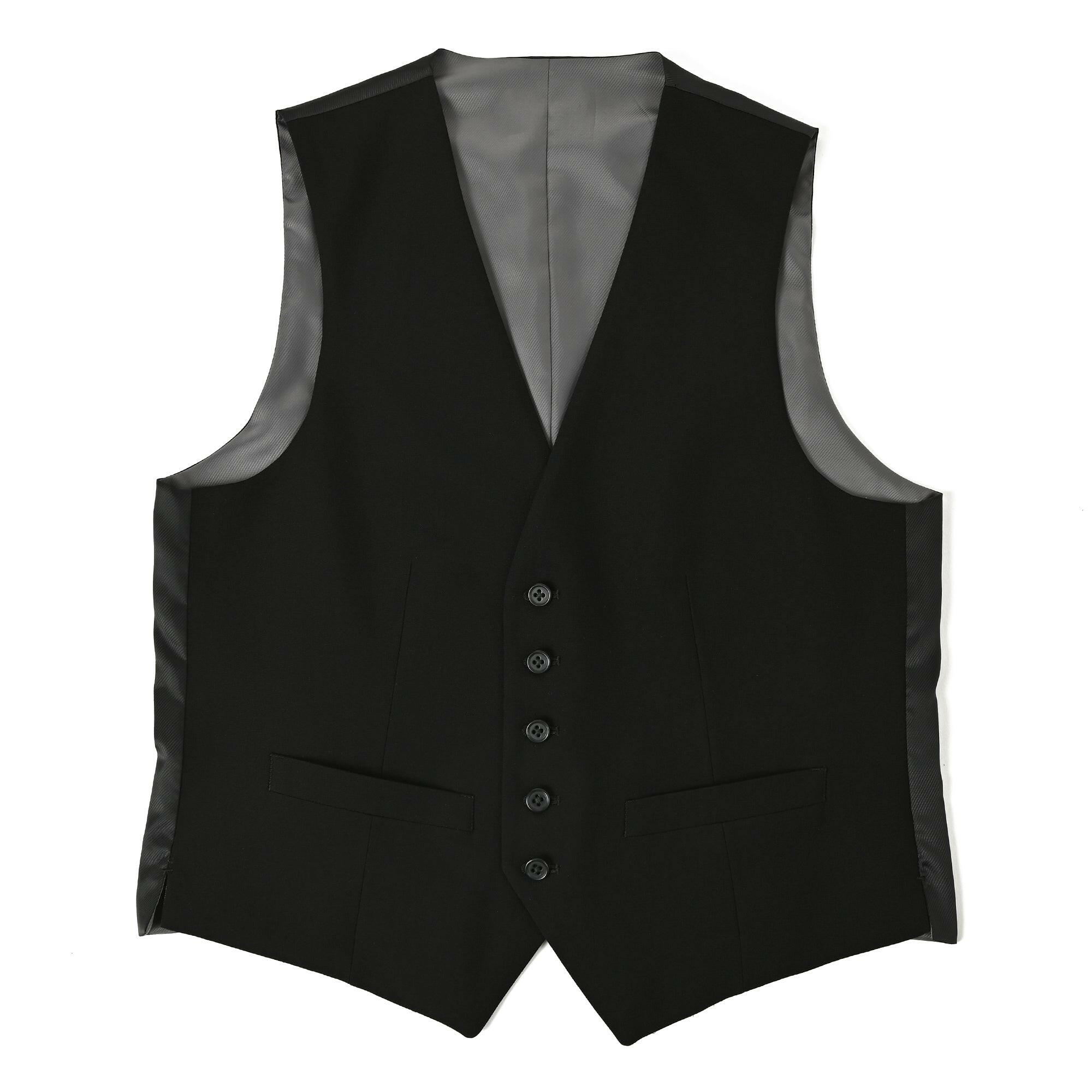 ウール リバーシブル ベスト / ブラック / S~LL.