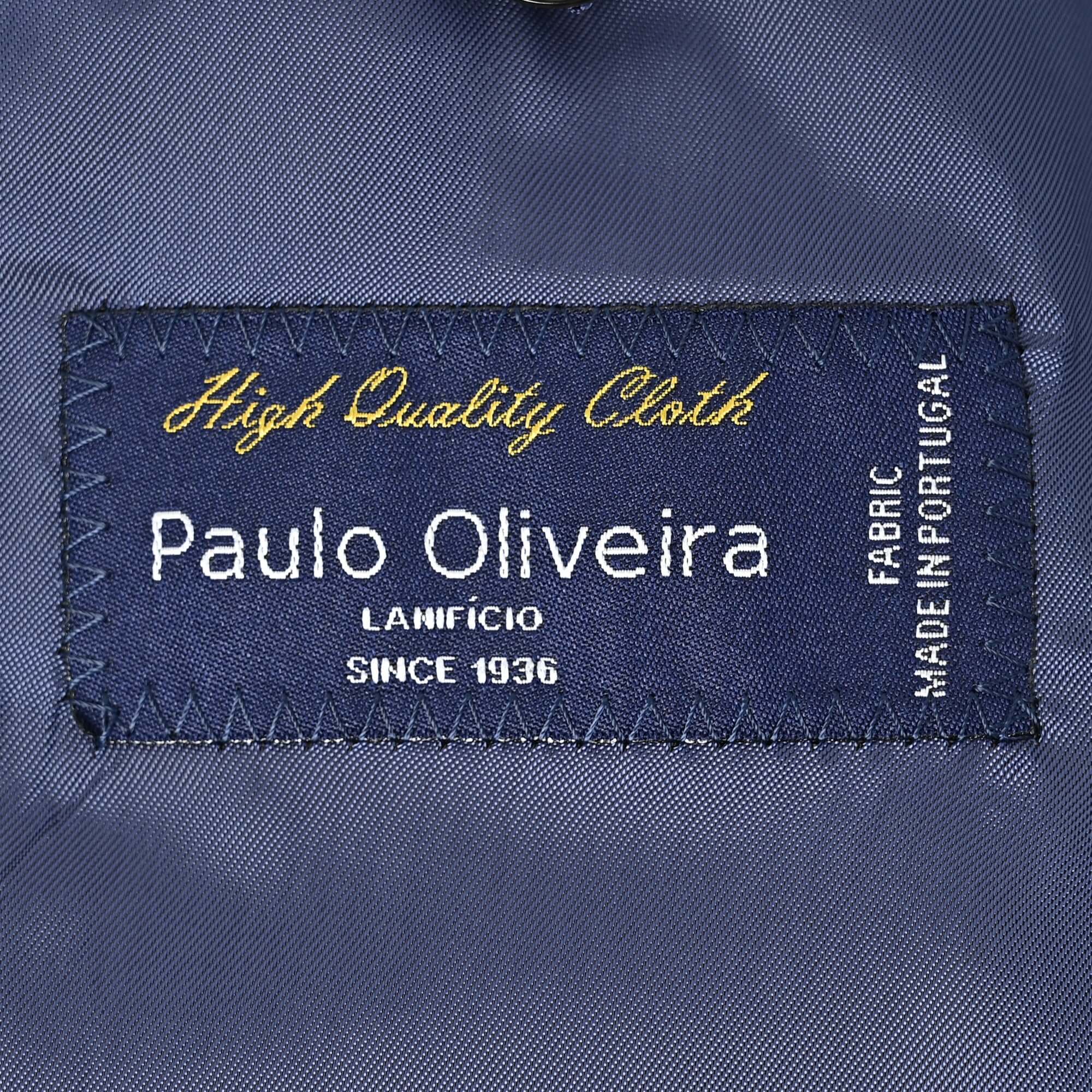 Paulo de Oliveira ウールリネン ジャケット ブルー GJ-703-E