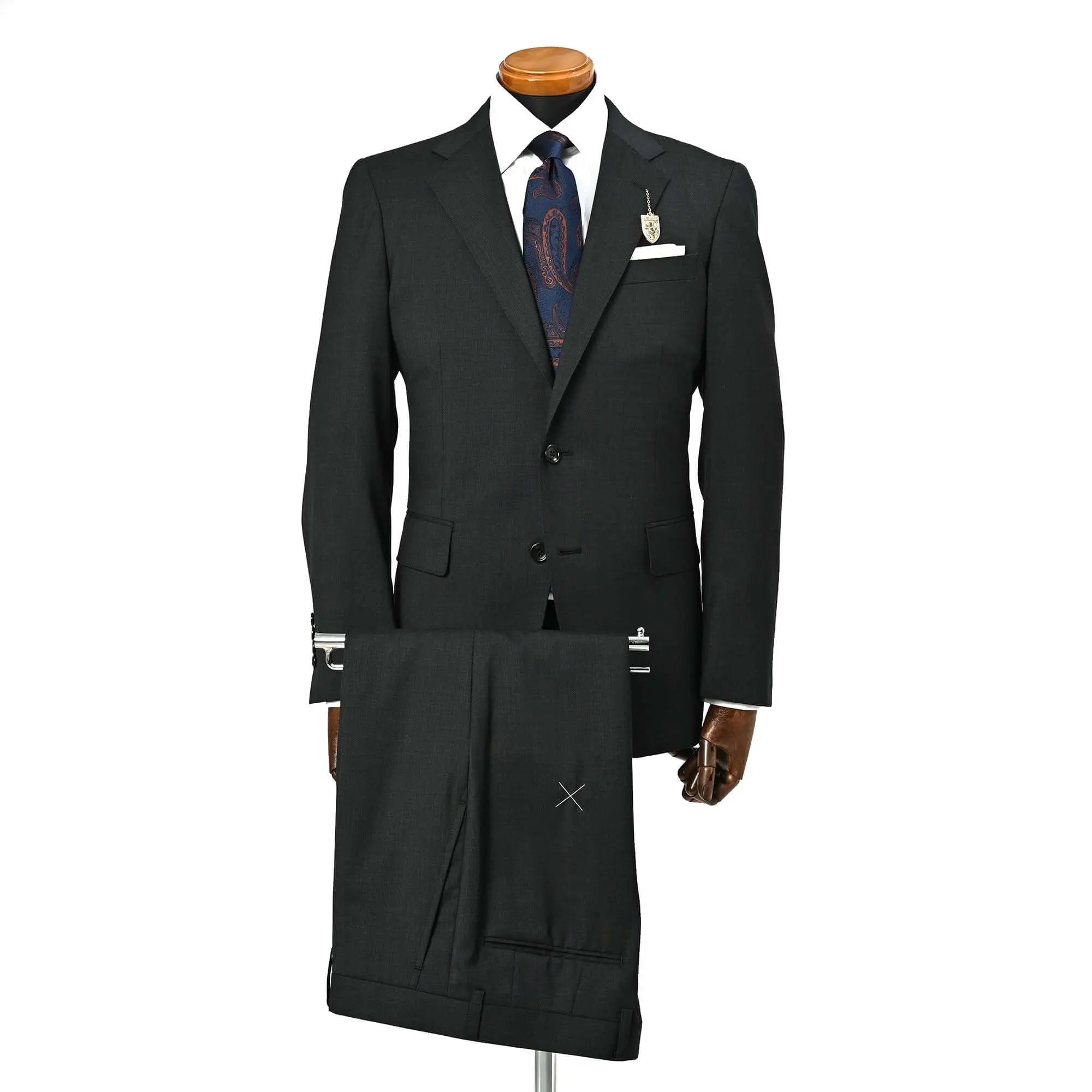Fratelli Tallia di Delfino ウールスーツ チャコールグレー GS-700-A