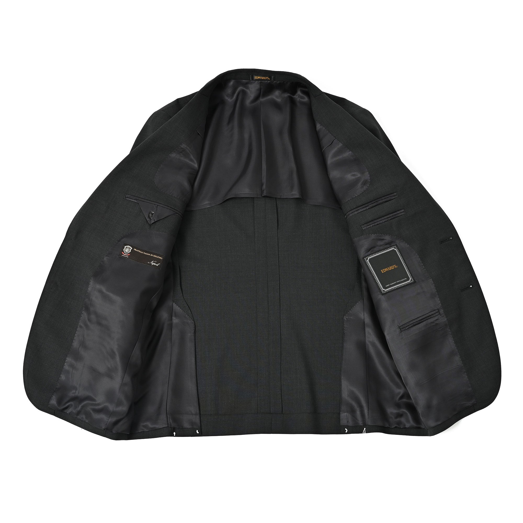 Fratelli Tallia di Delfino ウールスーツ チャコールグレー GS-700-A