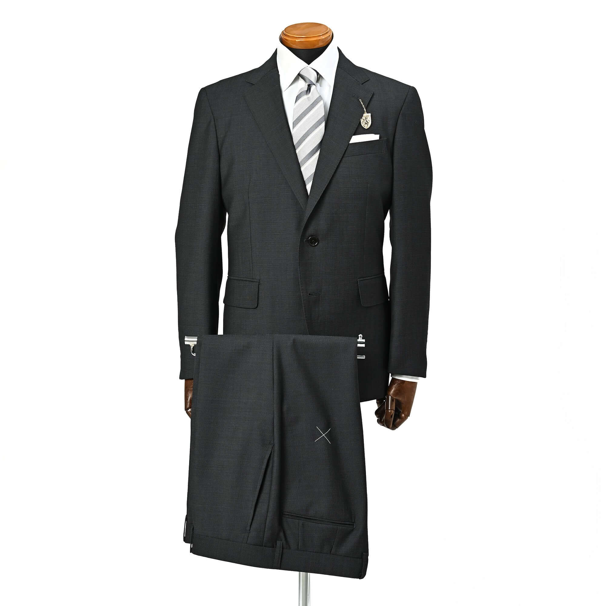 Fratelli Tallia di Delfino ウールスーツ ミディアムグレー GS-702-B