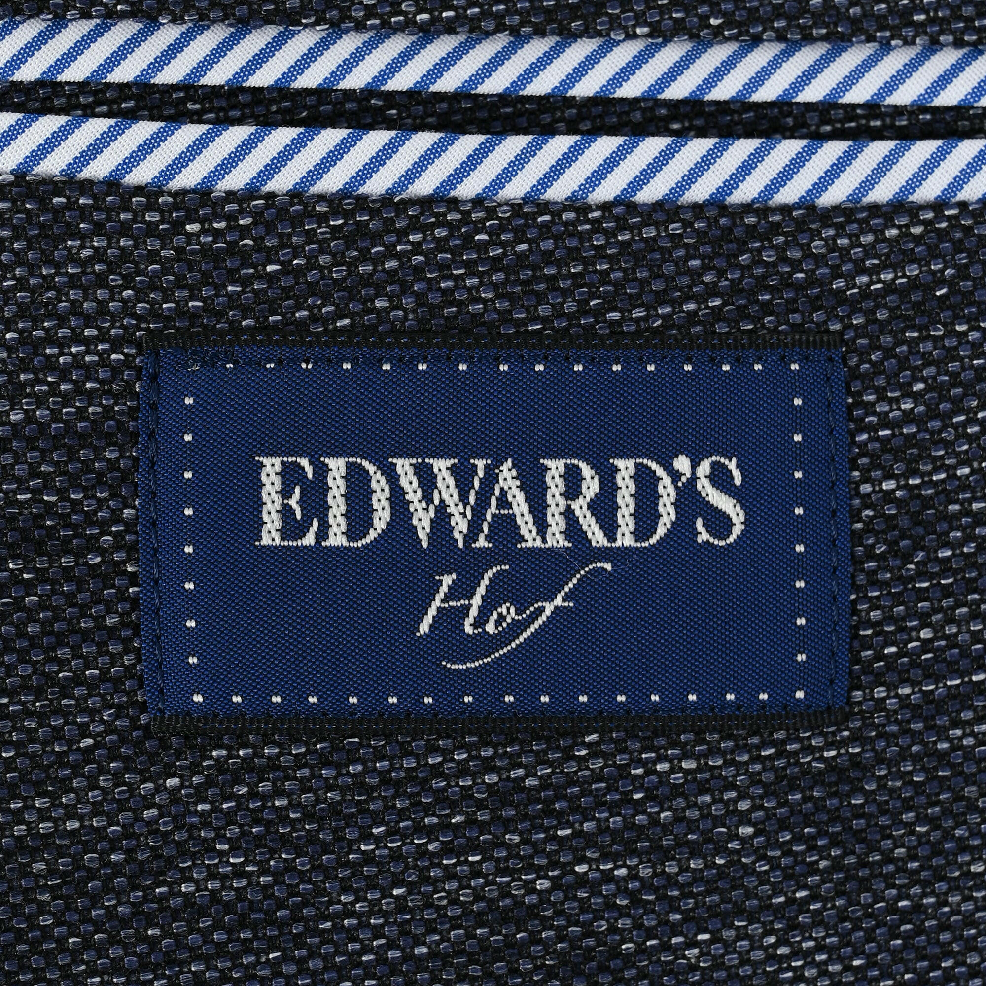 EDWARD'S Hof - カラミ織 ストレッチ ライトウェイト ジャケット / ダークブルー / S,M,L,LL,BM,BL,BLL.