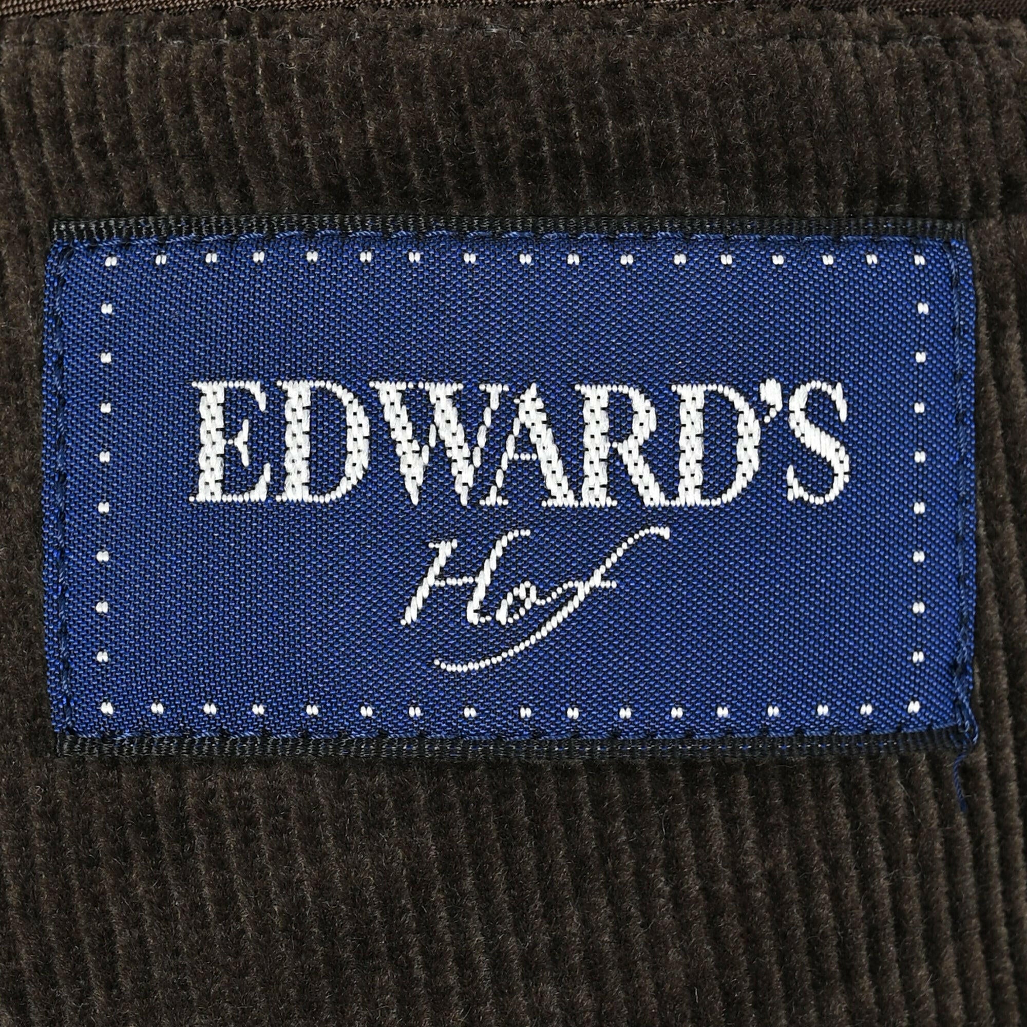 EDWARD'S Hof - コーデュロイ ストレッチ ライト ウェイト ジャケット(セットアップ可)/ ダークブラウン / S,M,L,LL.