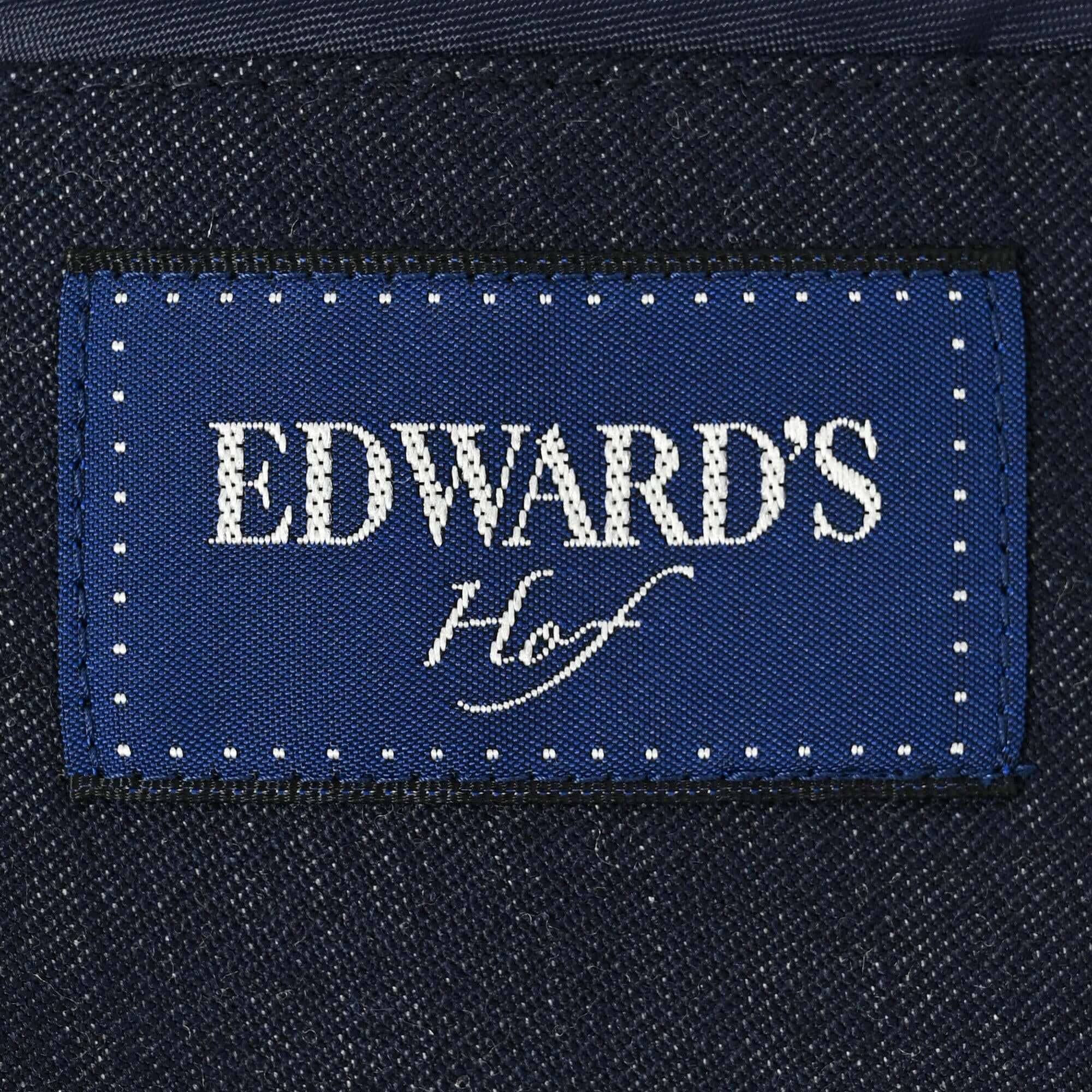 EDWARD'S Hof - デニムシャンブレー ストレッチ ライト ウェイト ジャケット ネイビー HJ-471-D