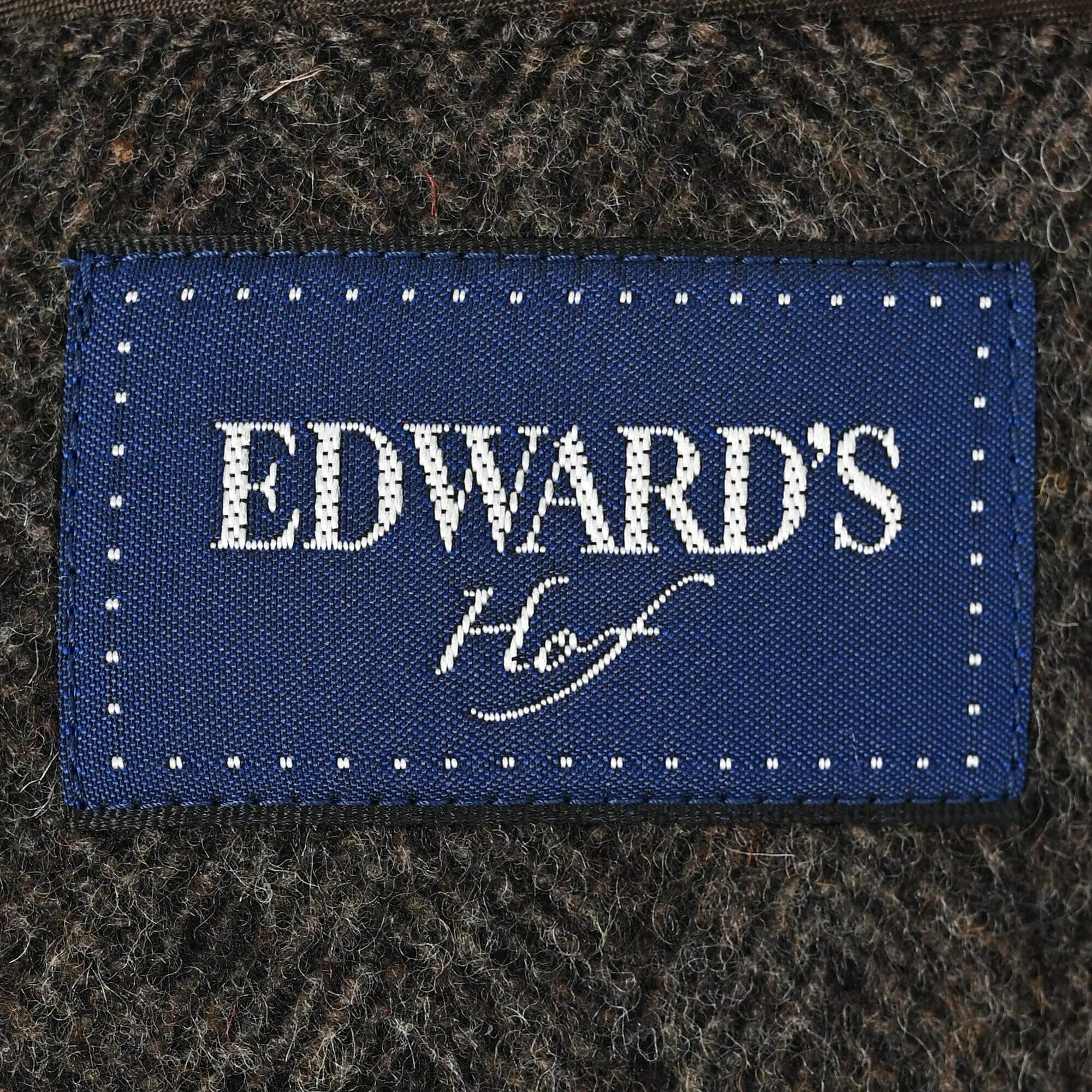 EDWARD'S Hof -RE: NEWOOL ライトウェイトジャケット ヘリンボーン ブラウン HJ-473-G