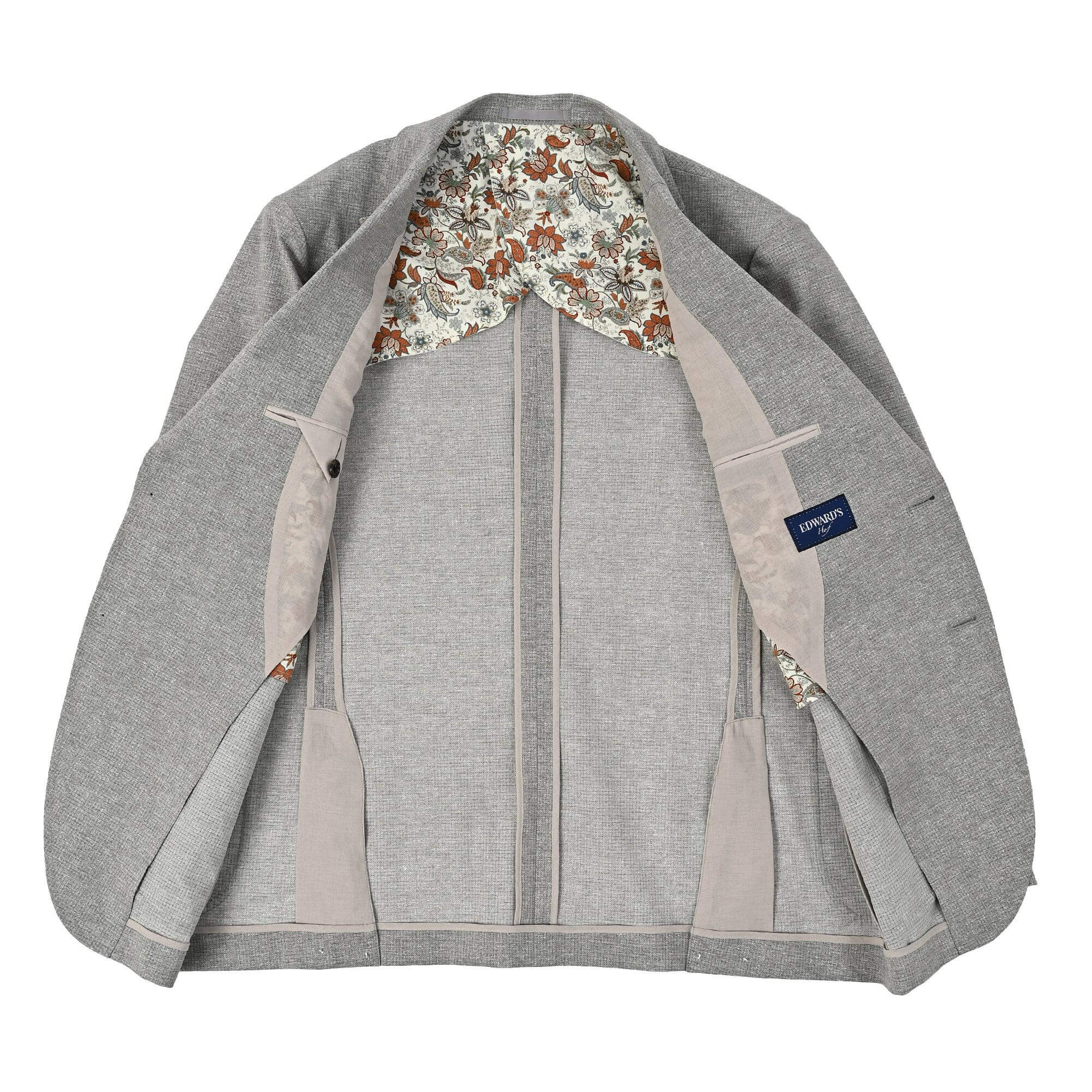 EDWARD'S Hof - COOL DOTS® ドビープリント ストレッチ ジャケット グレー HJ-571-C