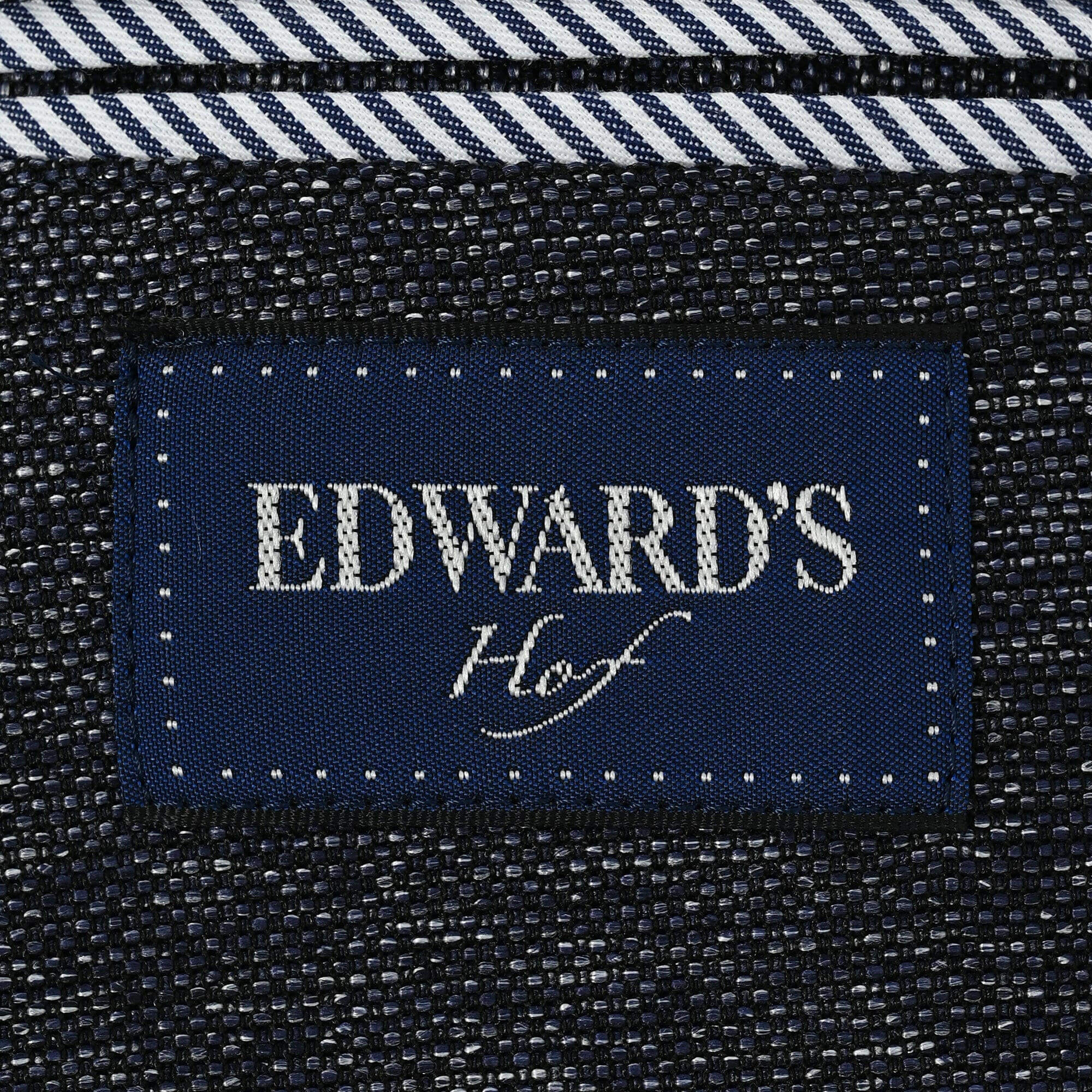 EDWARD'S Hof - カラミ織 ストレッチ ライトウェイト ジャケット ブルー HJ-573-E