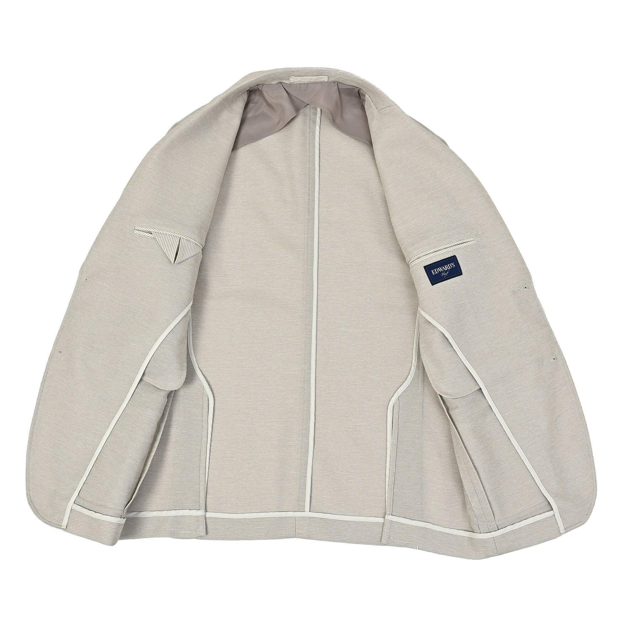 カラミ織 ストレッチ ライトウェイト ジャケット ベージュ HJ-573-H