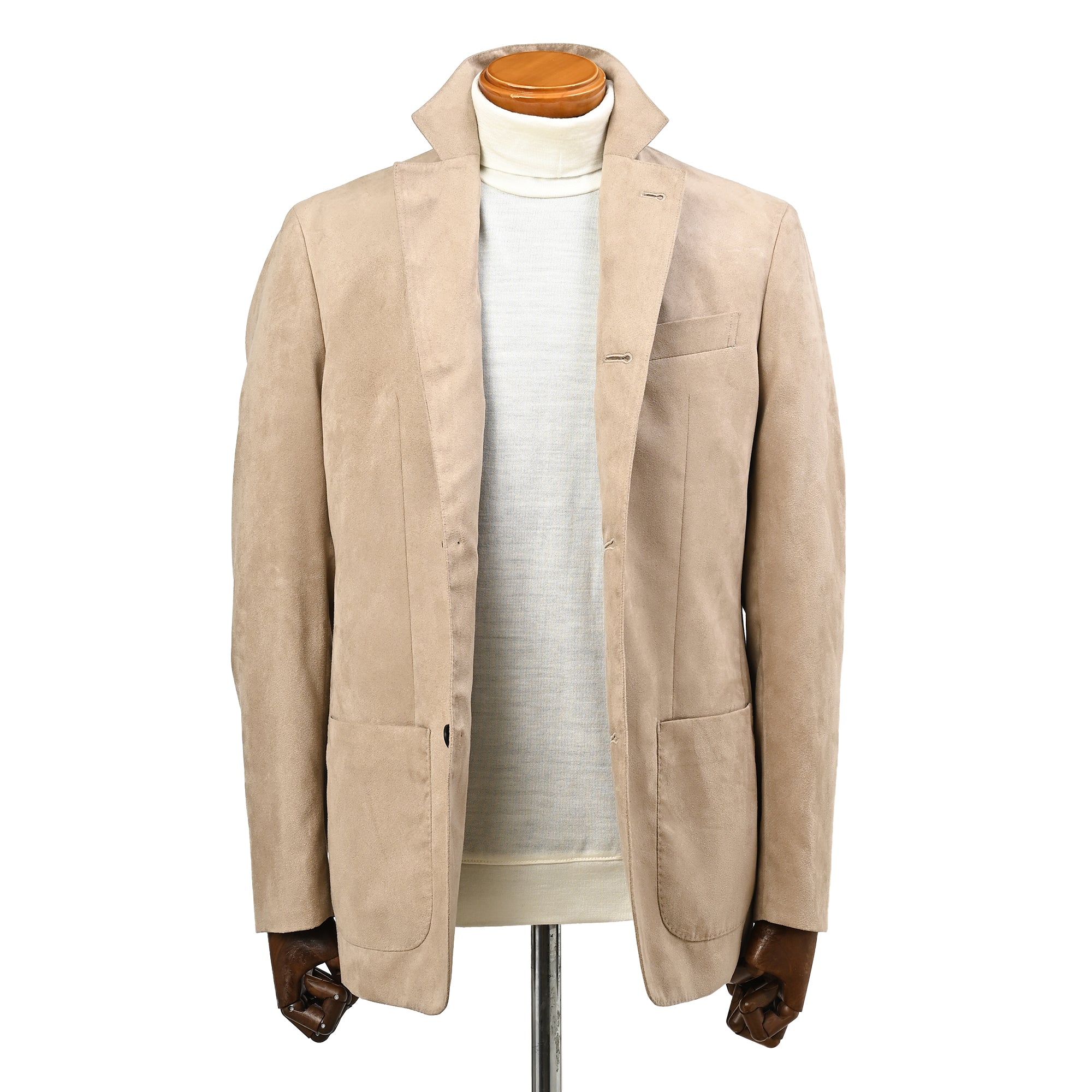 スウェード スタンドカラー ジャケット / マロン / M~LL寸 / HJ-673-H