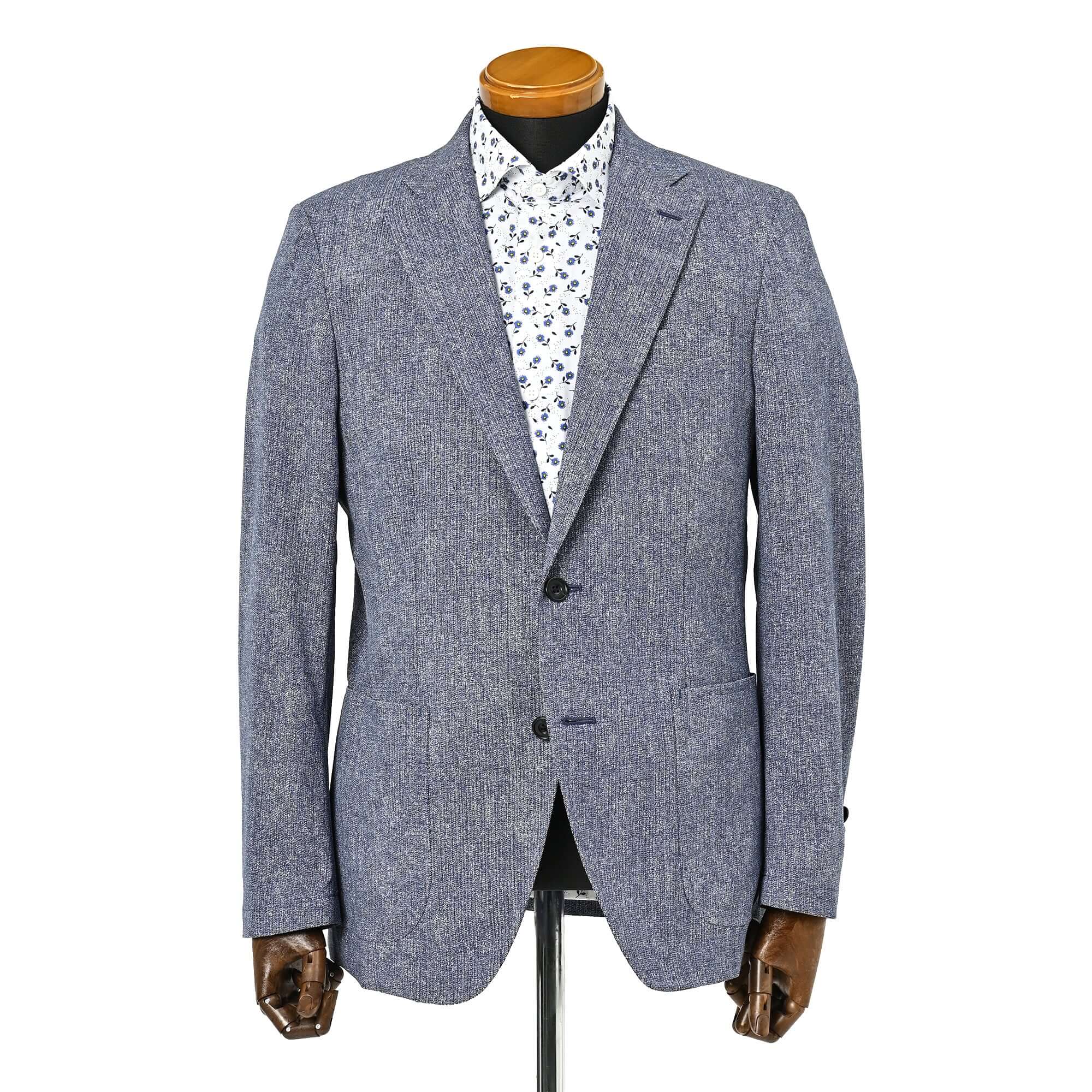 DOT AIR PRINT ジャケット インクブルー HJ-772-E