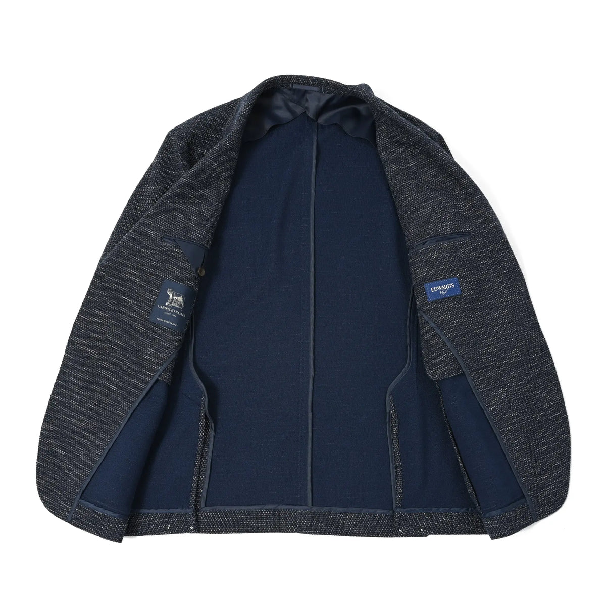 LANIFICIO ROMA MIX BASKET JERSEY ライトウエイトジャケット ネイビー HJ-873