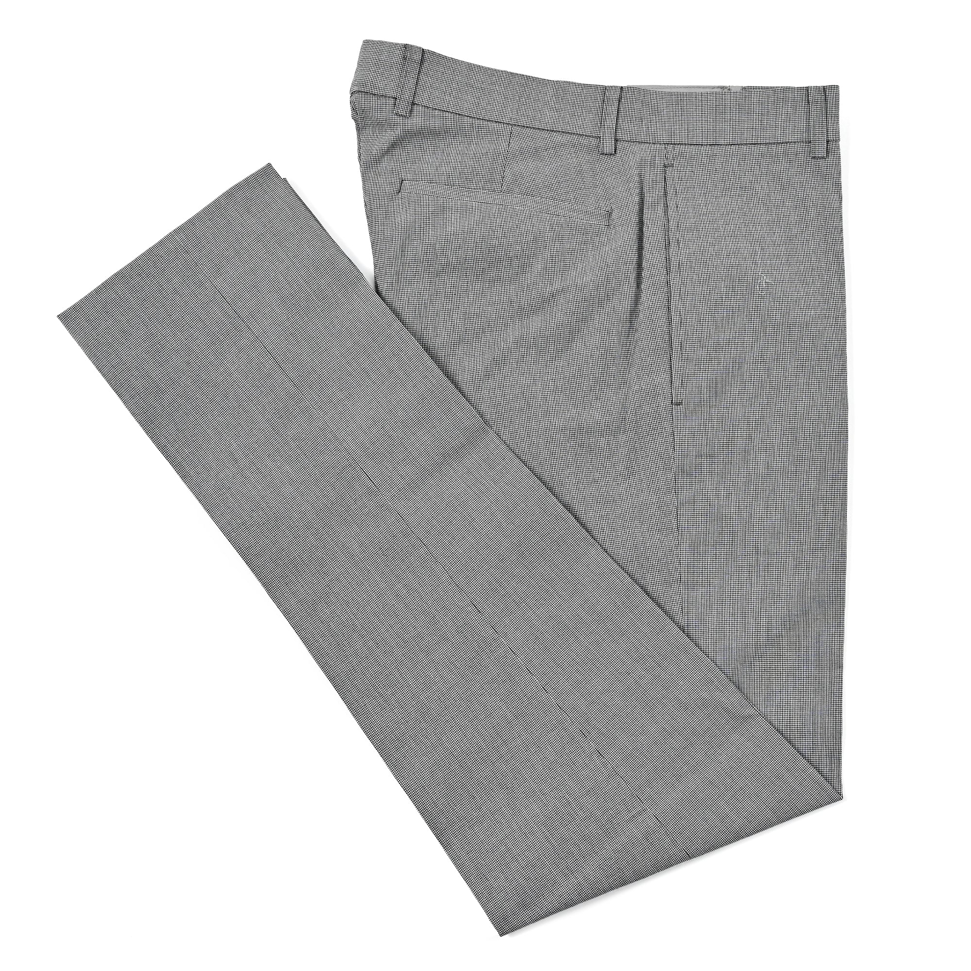 ウォッシャブル 冷感 ストレッチ トラウザーズ マイクロハウンドトゥース HL-772