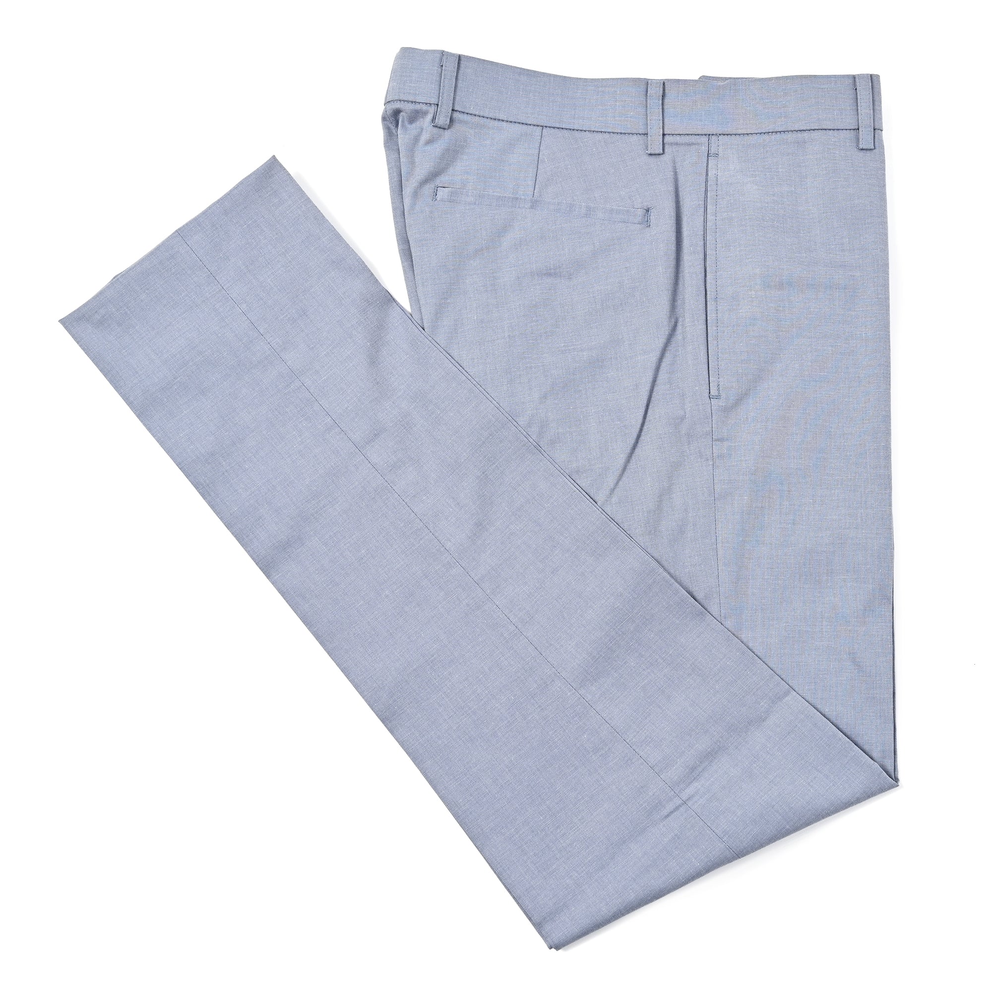 COOL MOTION シャークスキン ウォッシャブル 冷感 ストレッチ トラウザーズ ブルー HL-774-E