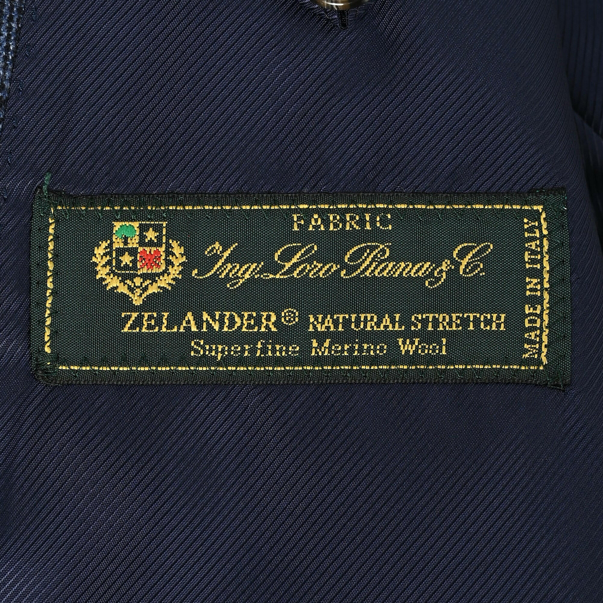 EDWARD'S - LORO PIANA (ロロ・ピアーナ) ZELANDER ウール テーラードジャケット シャドーチェック/ ブルー / AB体,BB体.