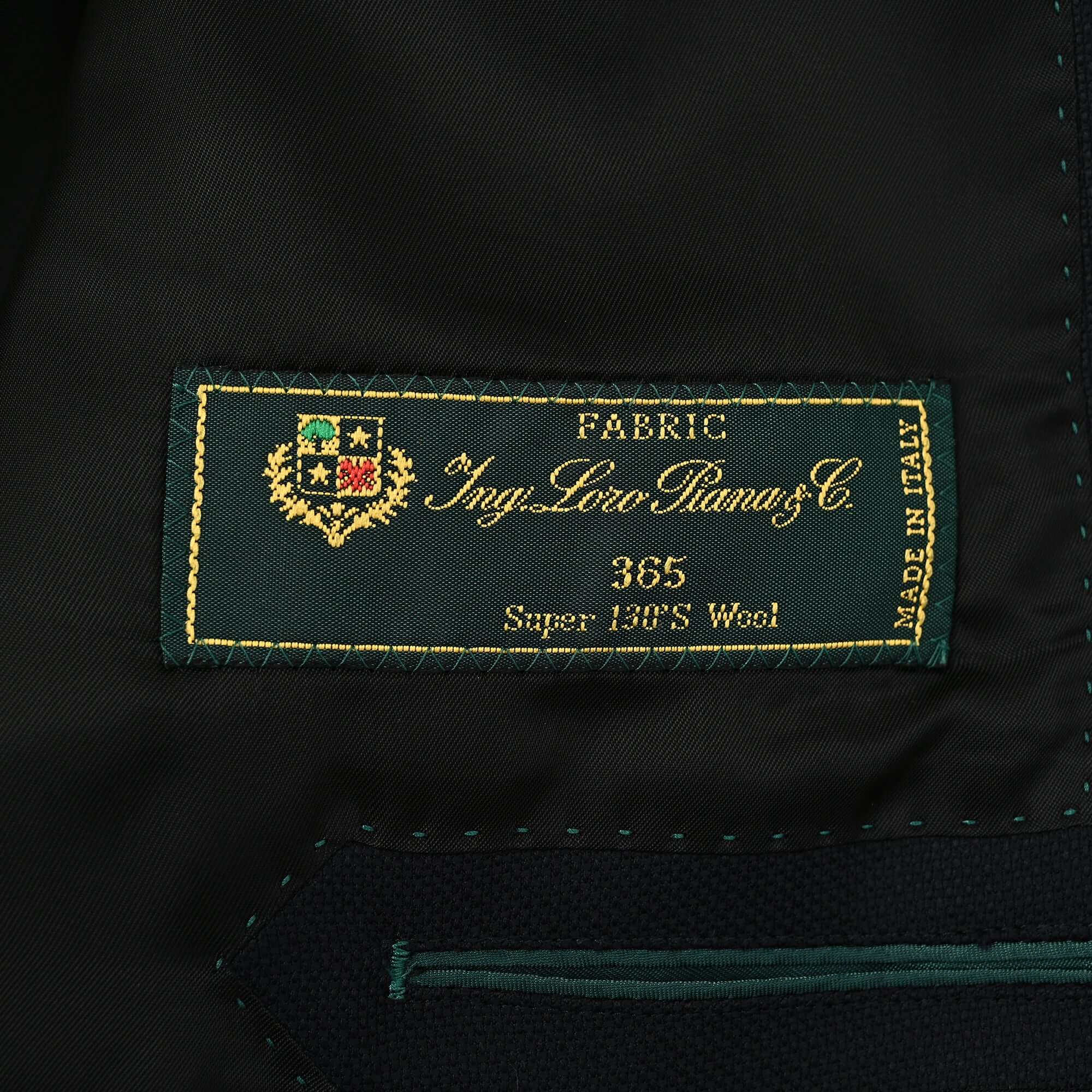 Loro Piana 365 SUPER130'S ウール ジャケット ネイビー J-622-D