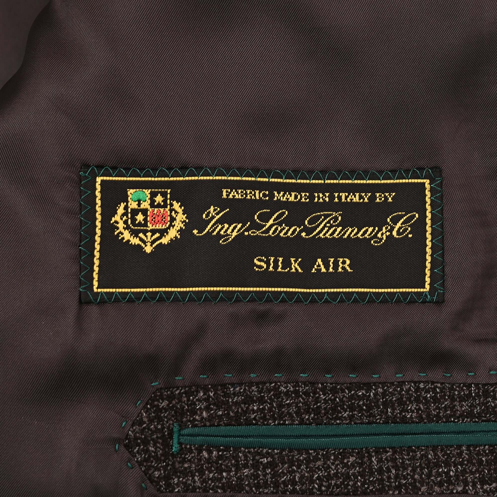 Loro Piana Silk Air ウール カシミア シルク混 ジャケット ブラウン J-623-G