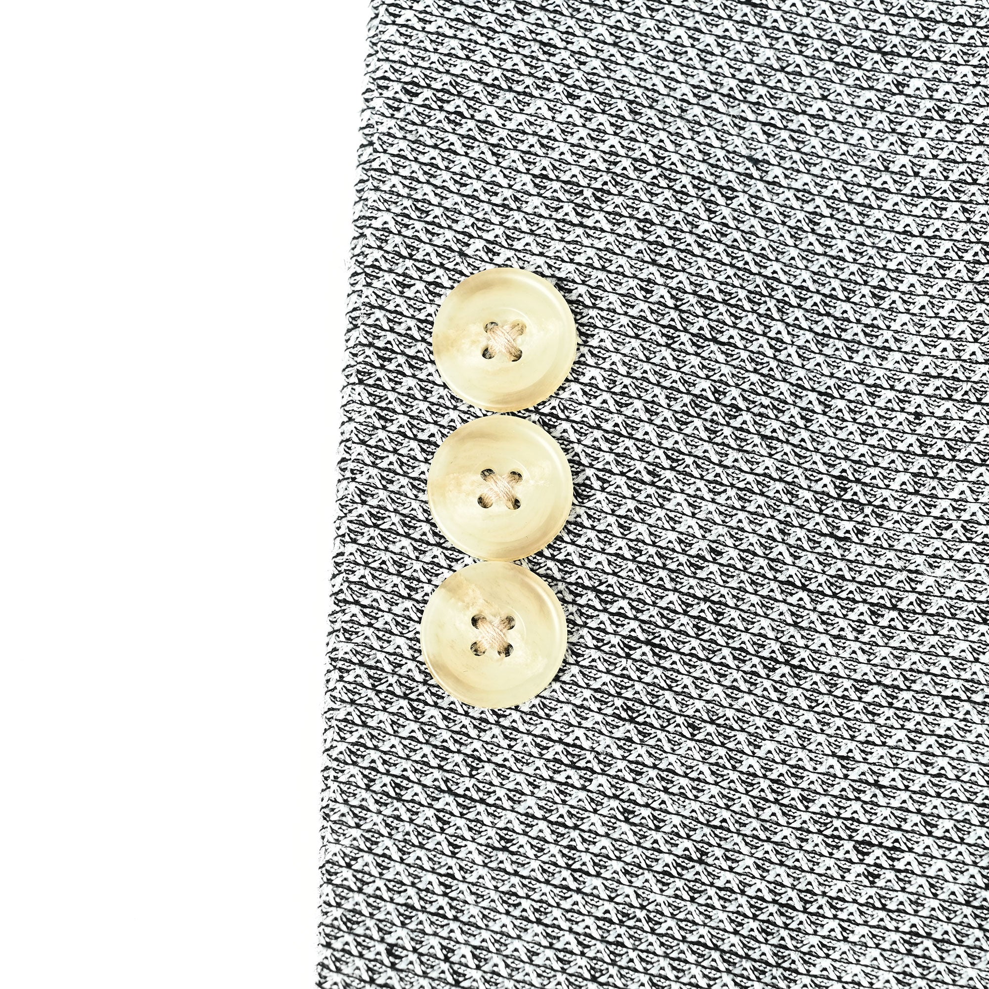 カラミ織 ウール リネン ストレッチ ライトウェイト ジャケット ミディアムグレー J-703-B