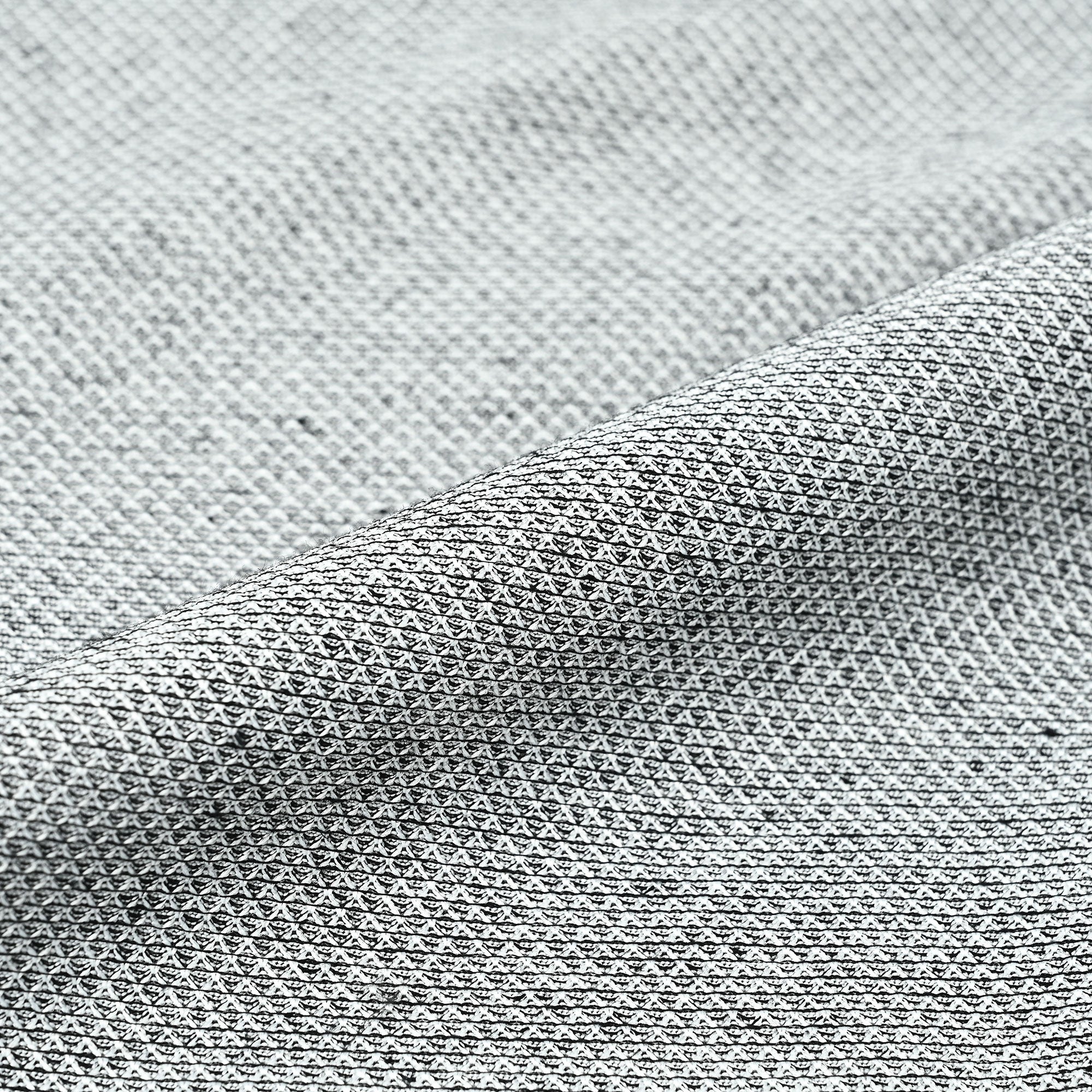 カラミ織 ウール リネン ストレッチ ライトウェイト ジャケット ミディアムグレー J-703-B