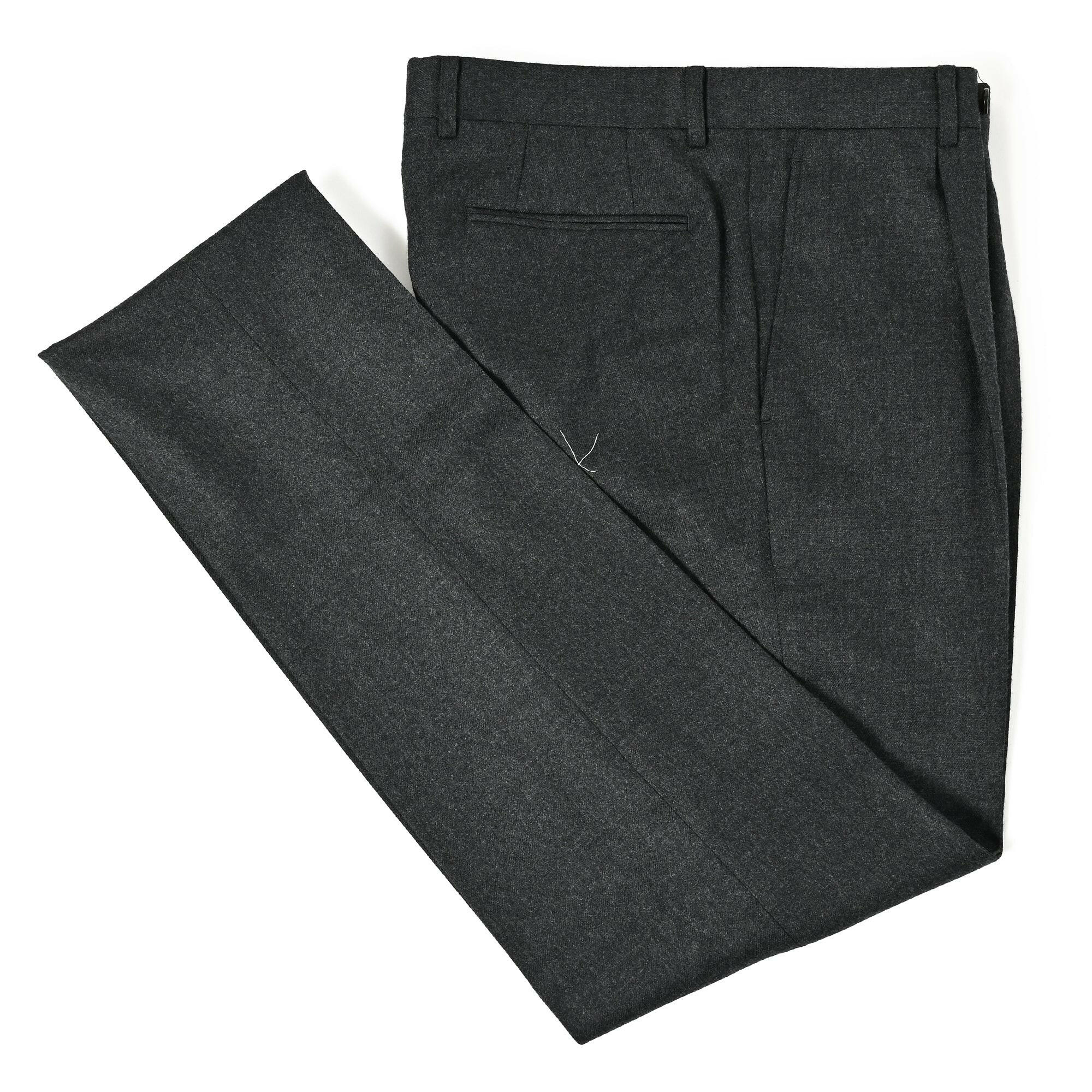 ウールブレンド 1タック ストレッチ スラックス / 82-97.
