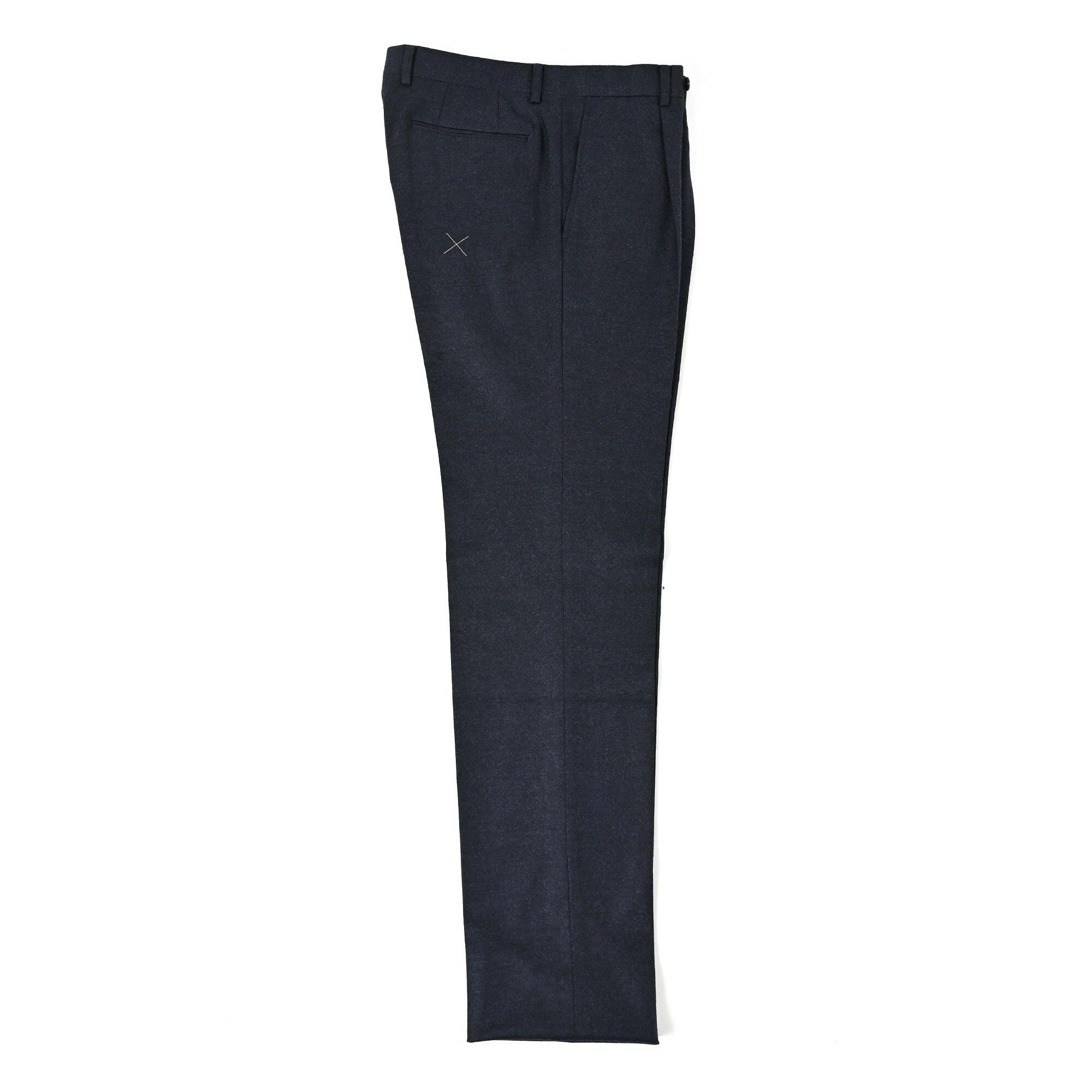 ウールブレンド 1タック ストレッチ スラックス / 82-97.