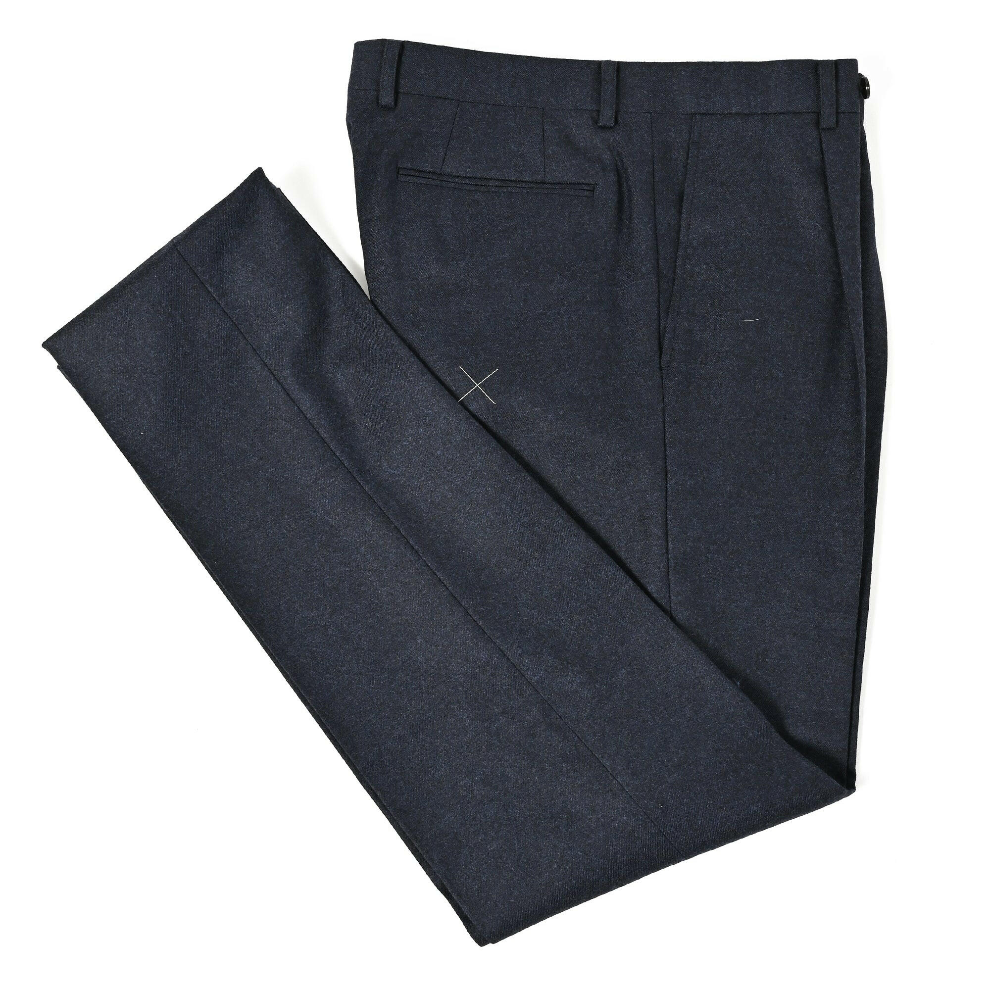 ウールブレンド 1タック ストレッチ スラックス / 82-97.