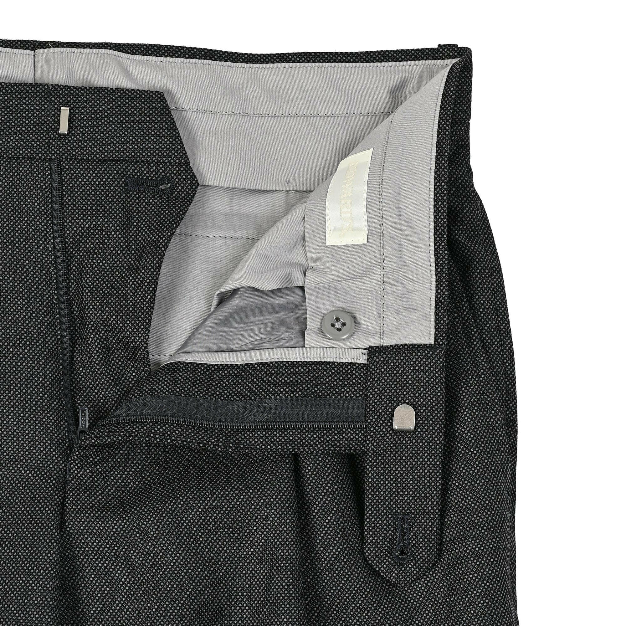 SUPER100'S ウール 2タック トラウザーズグレーL-412-A