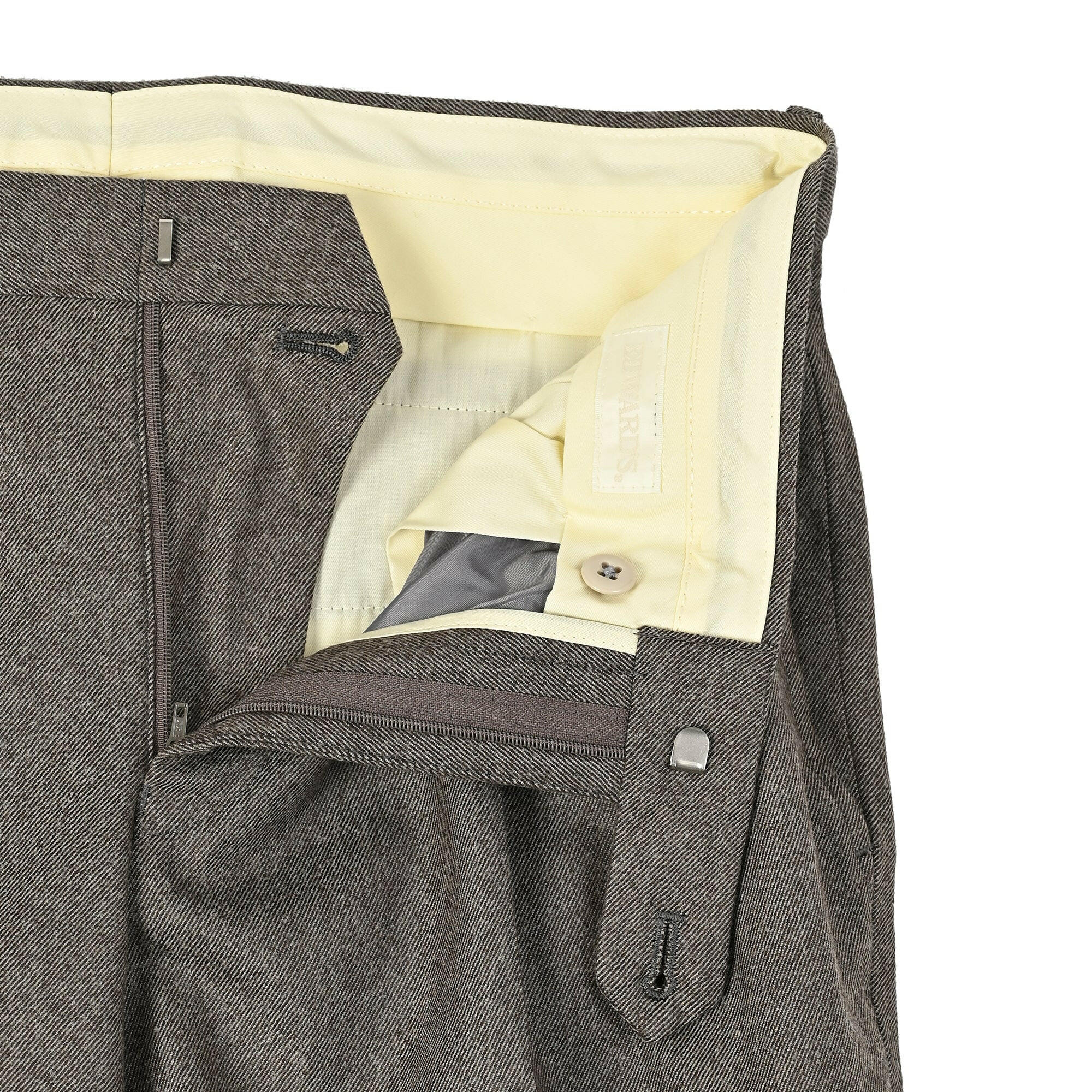 ウールブレンド 2タック ストレッチ スラックス / 79-97.
