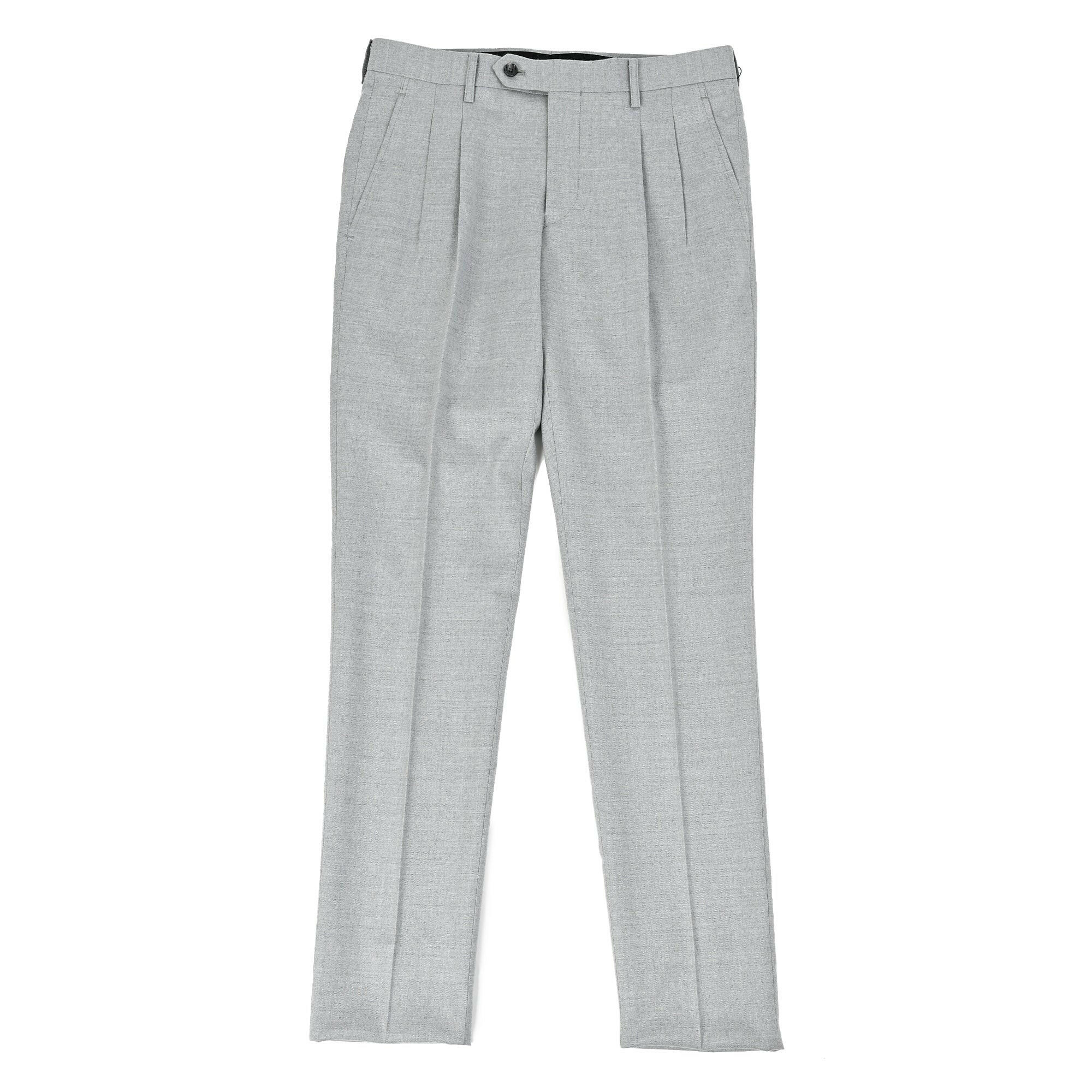 ウールブレンド 2タック ストレッチ スラックス / 79-97.