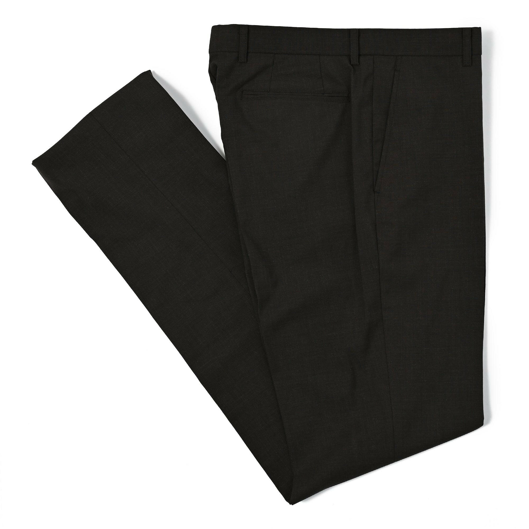 ウールブレンド ウォッシャブル ナチュラルストレッチ スラックス.