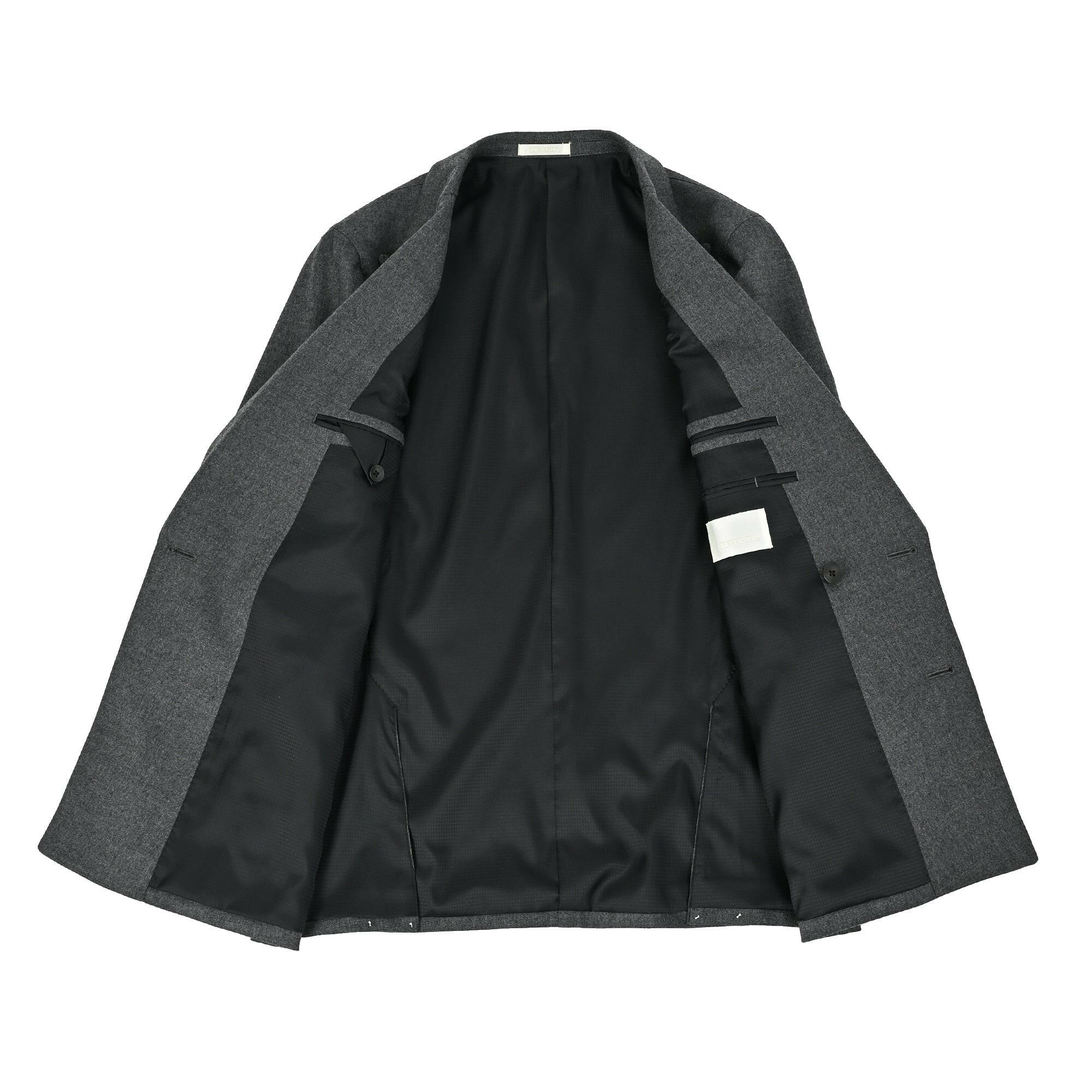 尾州 SMART MERINO SAXONY ストレッチ 1タック ダブルスーツ / グレー / A体,AB体.