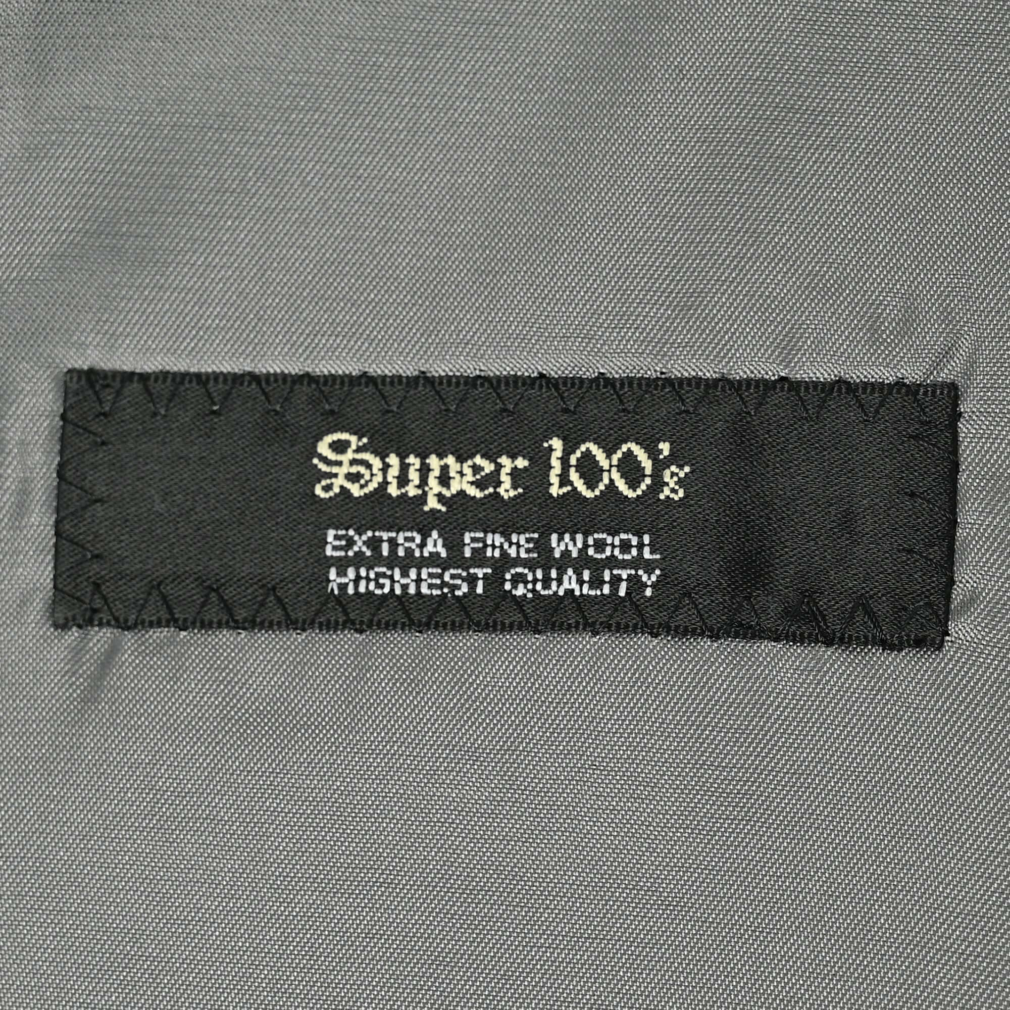 Super100'S ウール ツーパンツスーツ チャコールグレー S-710-A