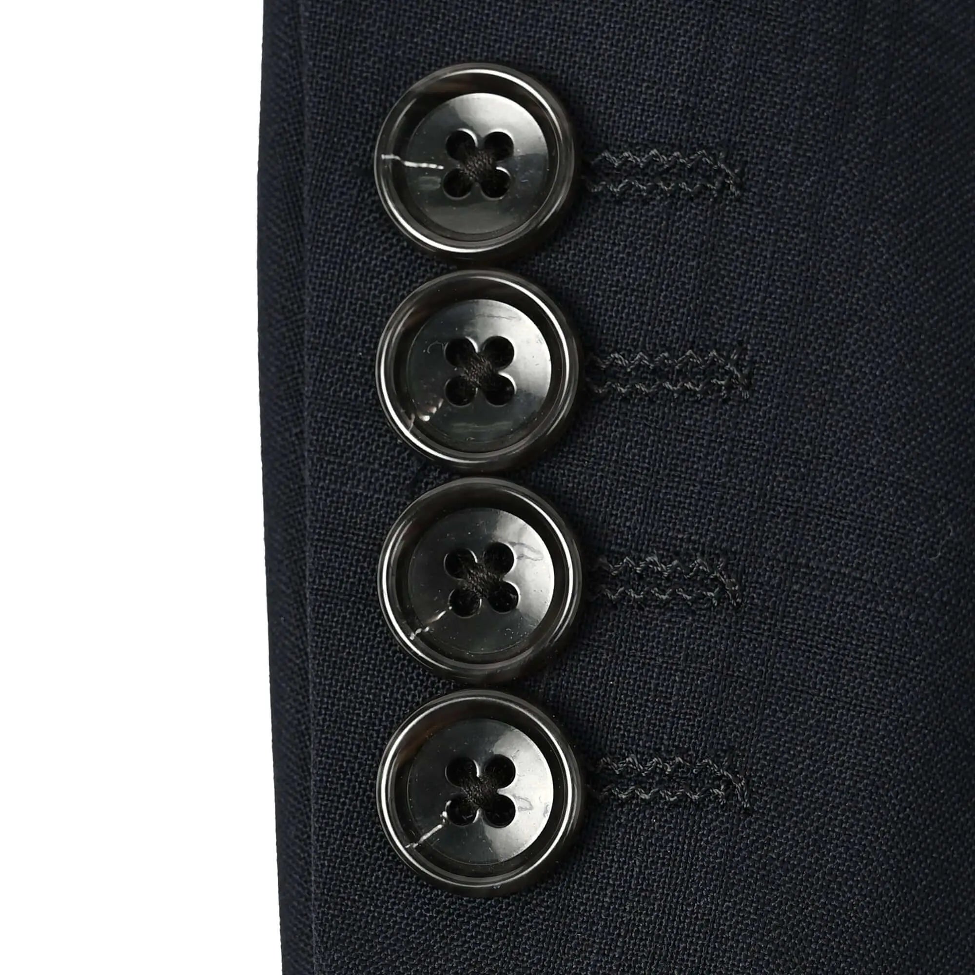 ウール ツーパンツ スーツ シャドーチェックダークネイビー S-712-D
