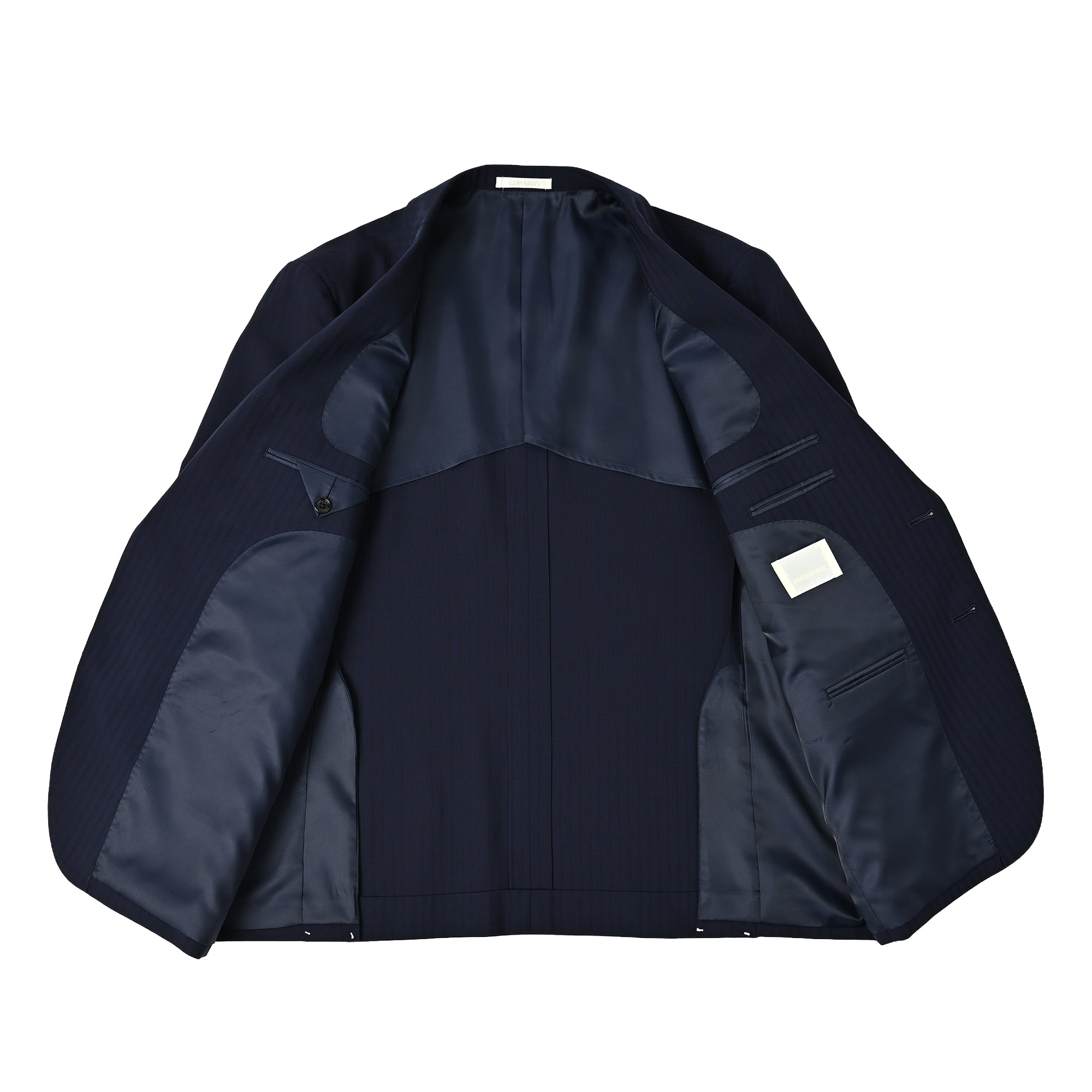 【一部店舗商品】Super100’S ウール スーツ シャドーストライプ インクブルー S-720-E