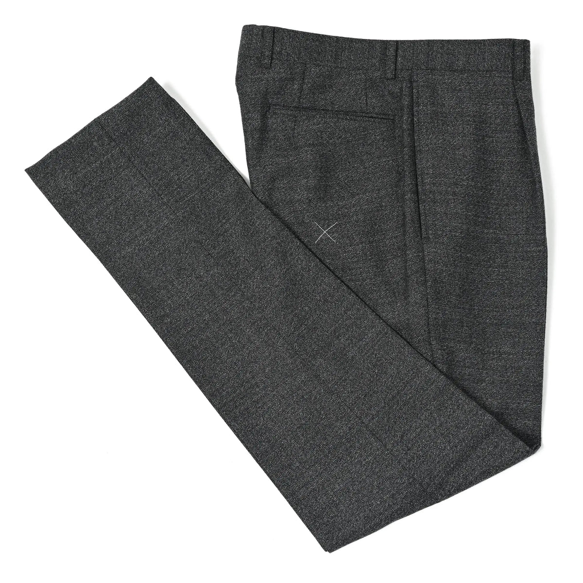 4PLY ウールワンタックスーツ 織り柄 メランジグレー S-804 EDWARD'S