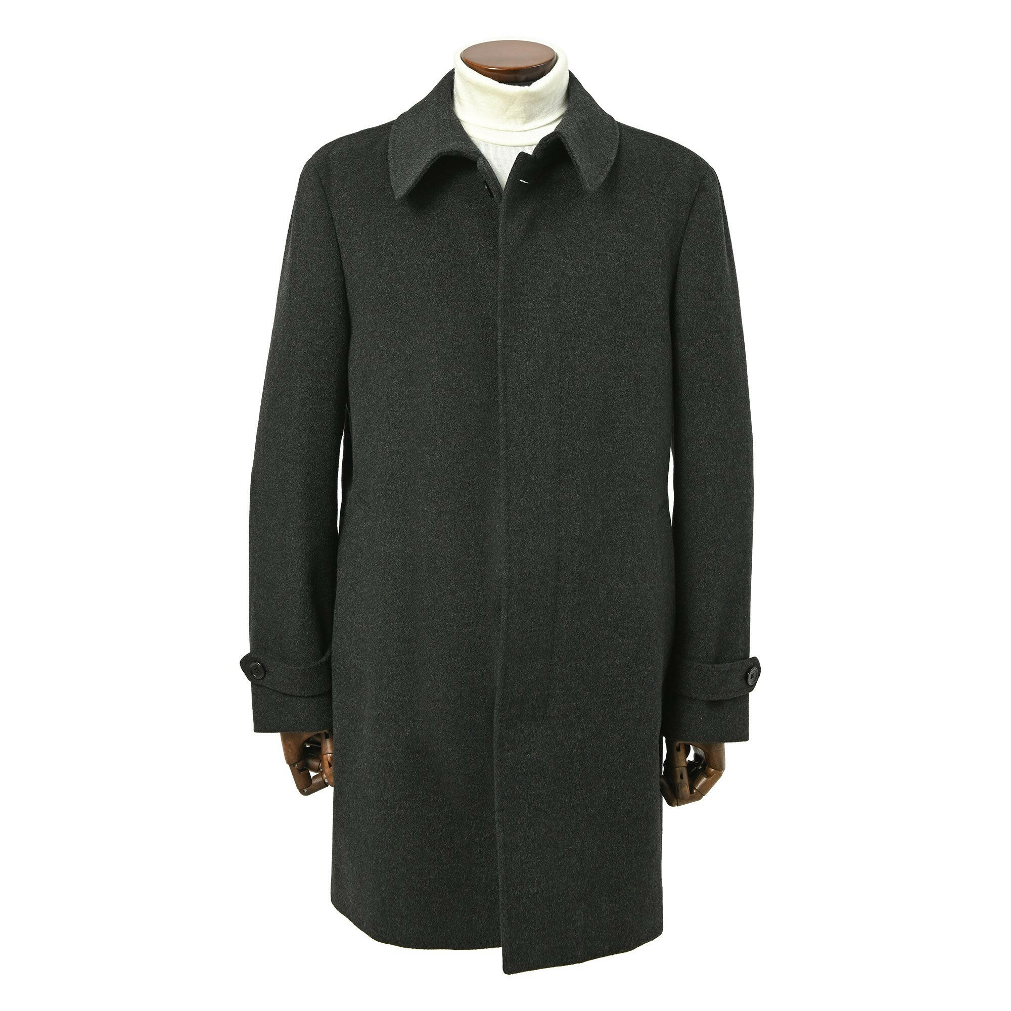 LORO PIANA(ロロ・ピアーナ)カシミヤ ステンカラー コート/ グレー / S,M,L,LL.