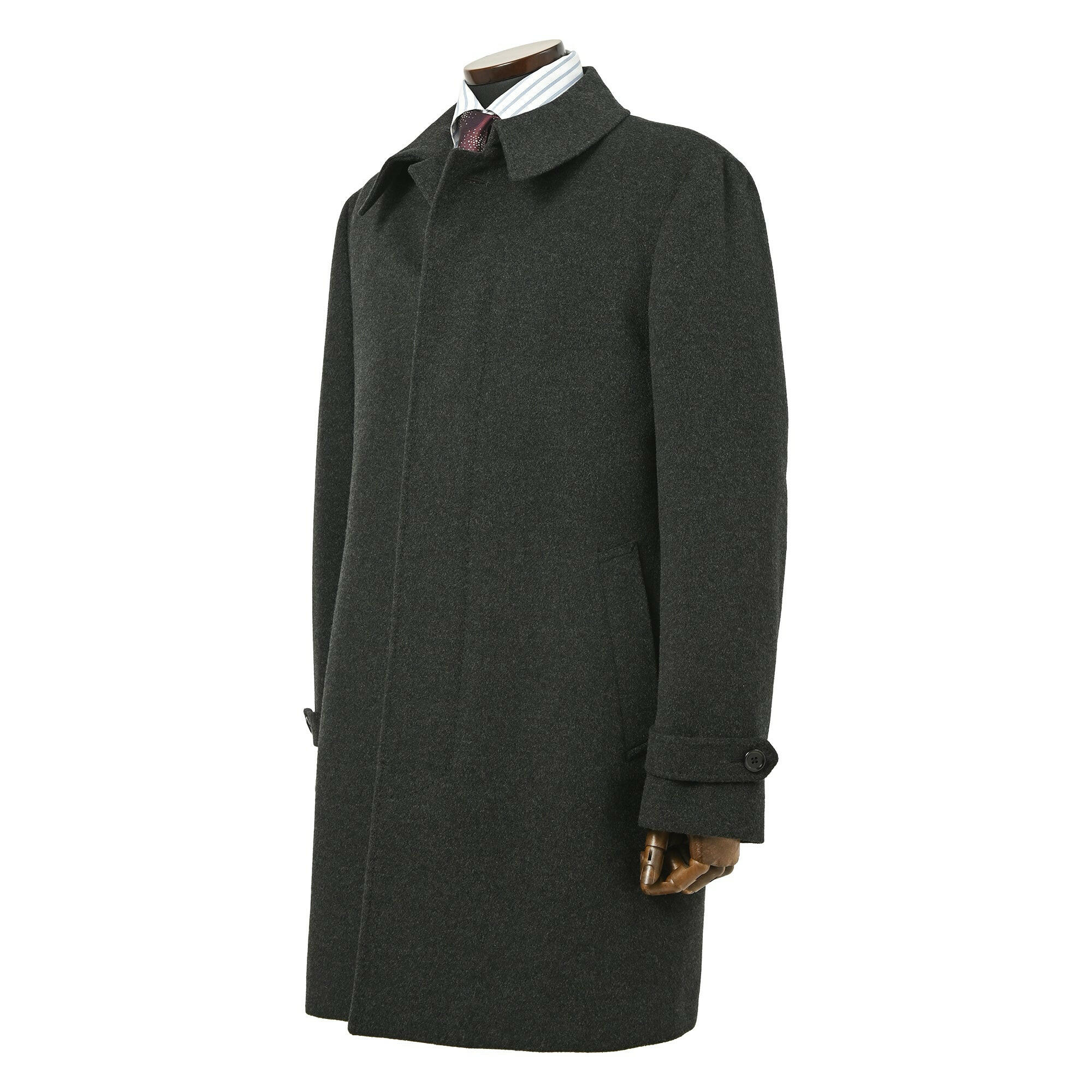 LORO PIANA(ロロ・ピアーナ)カシミヤ ステンカラー コート/ グレー / S,M,L,LL.