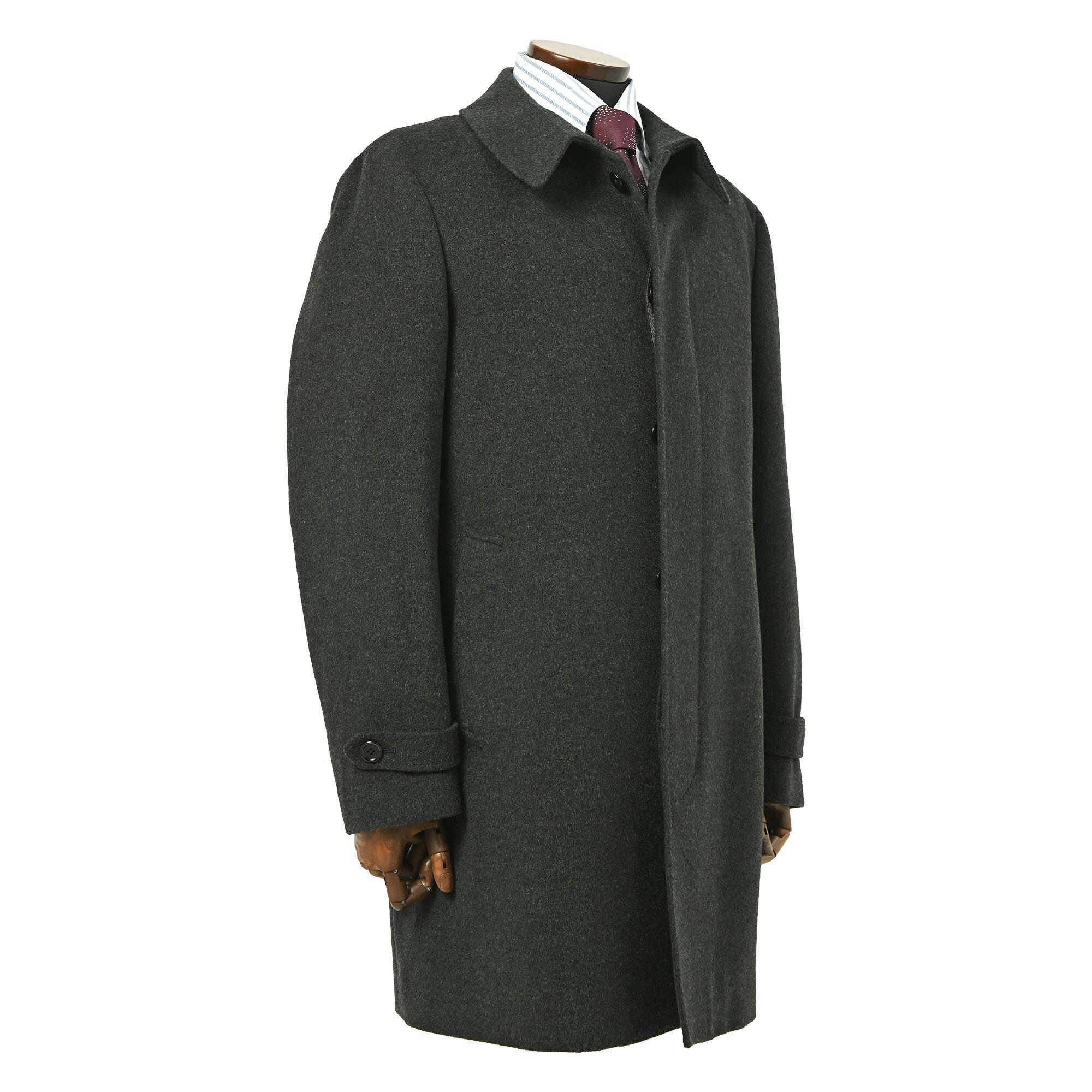 LORO PIANA(ロロ・ピアーナ)カシミヤ ステンカラー コート/ グレー / S,M,L,LL.
