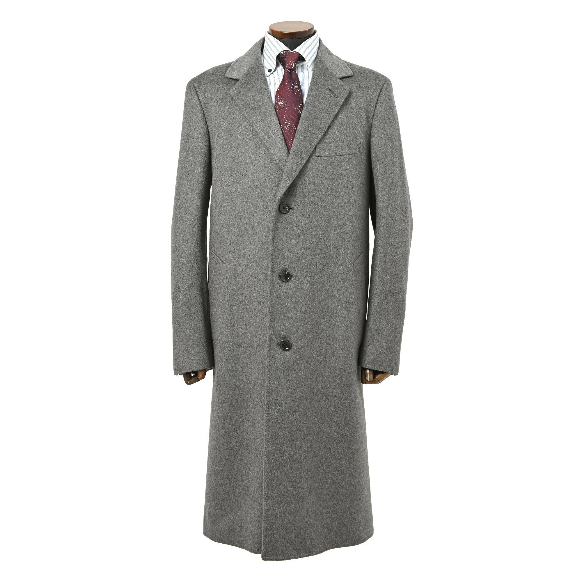 COLOMBO(コロンボ) カシミヤ チェスター フィールド コート / グレー / S,M,L,LL.