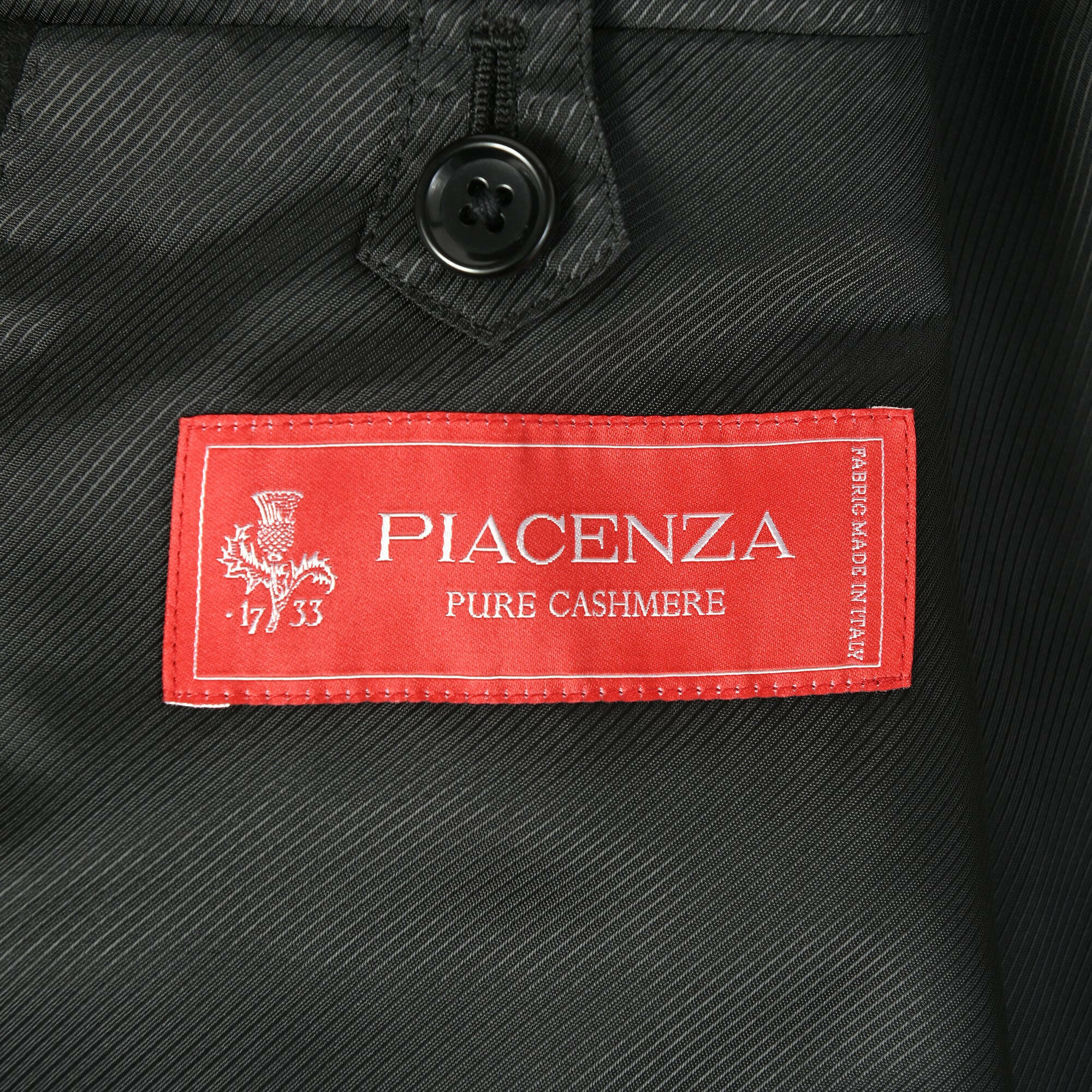 PIACENZA(ピアツェンツァ)カシミヤ チェスター フィールド コート / ブラック / S,M,L.