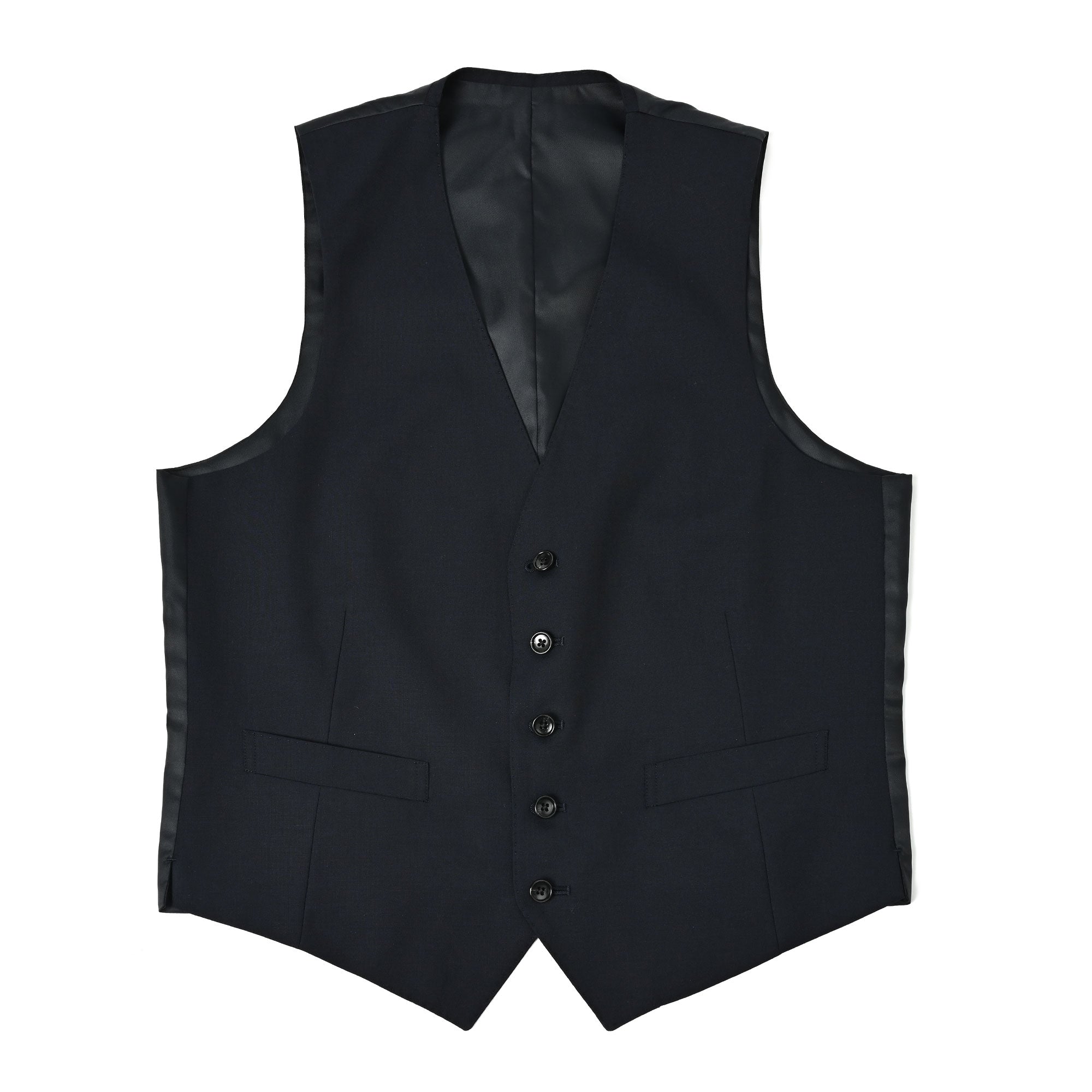 ウール ストレッチ ベスト ダークネイビー Z-504-D